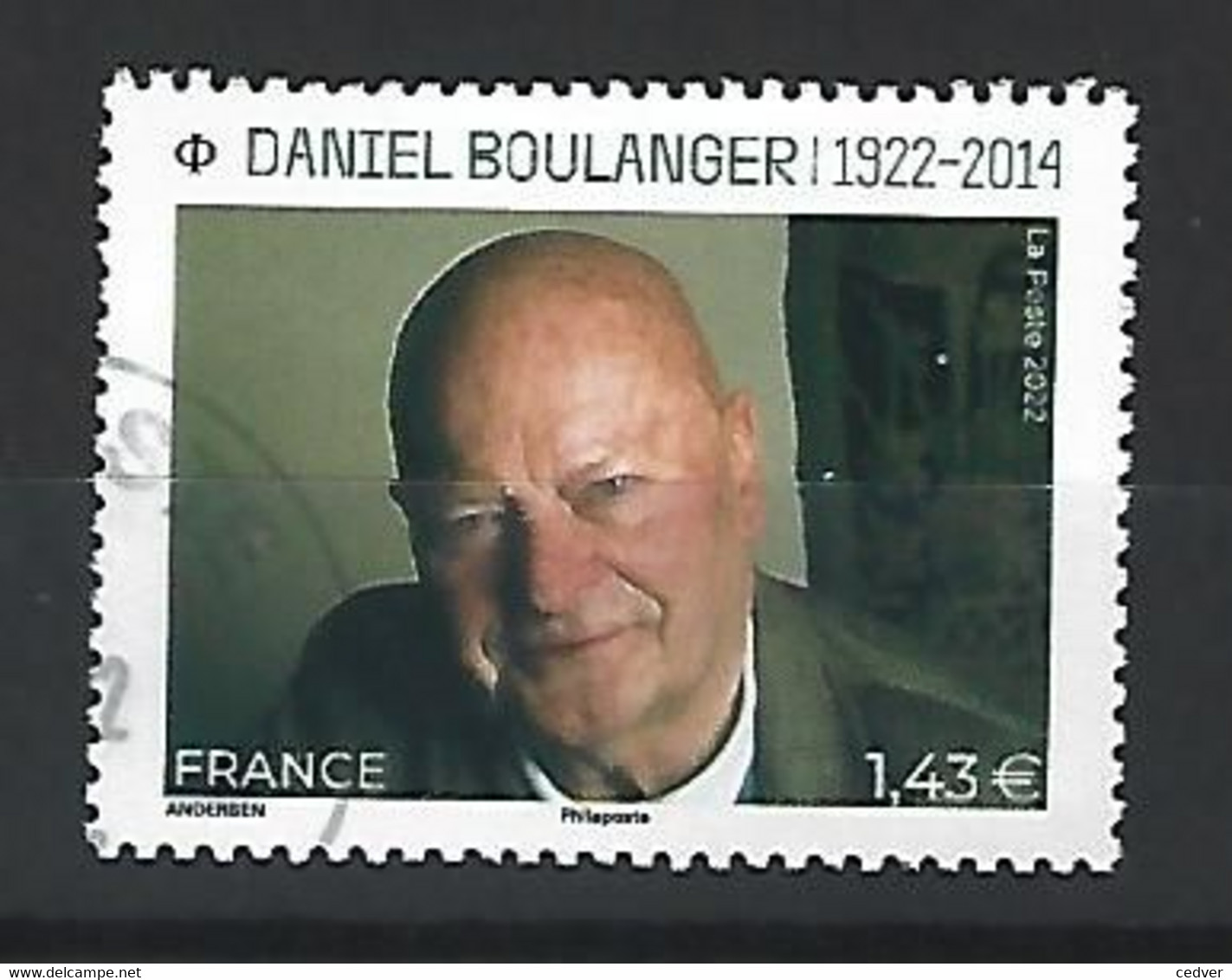 Superbe Timbre Nouveauté Daniel Boulanger 2022 Oblitérée TTB PCD Rond - Gebraucht