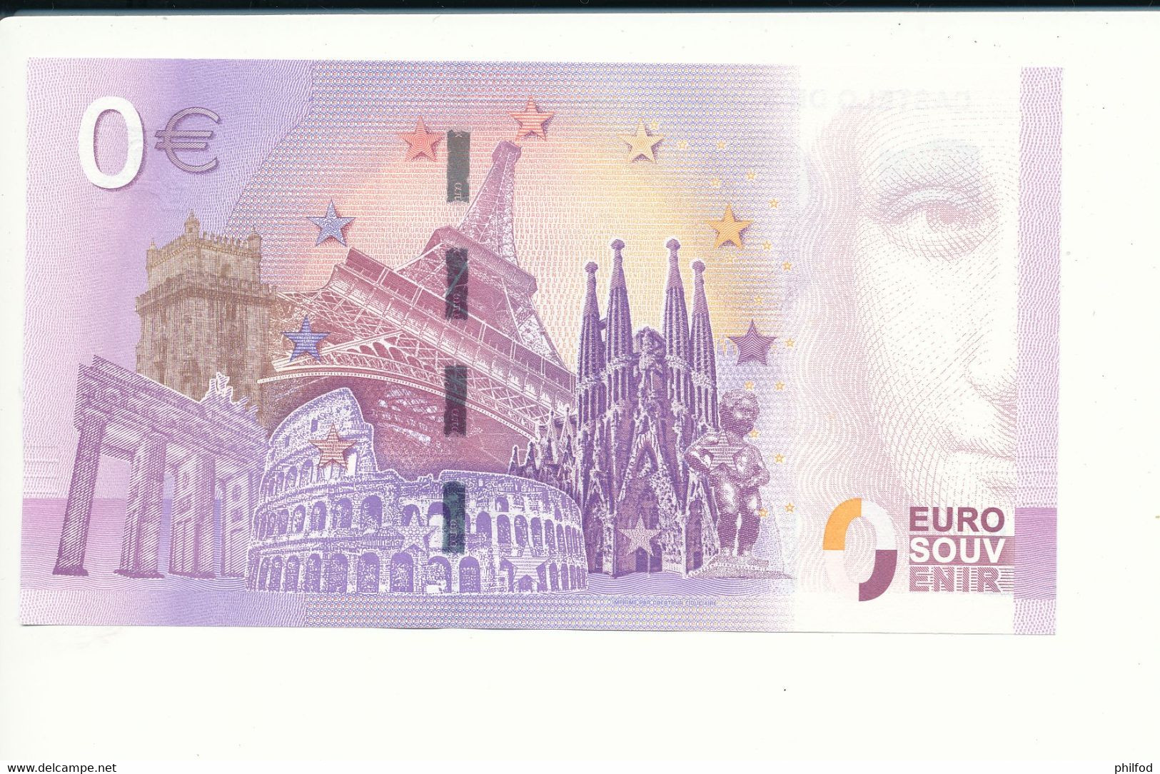 Billet Souvenir - 0 Euro - MENN- 2017-1 - CASTELO DE S. JORGE - N° 630 - Billet épuisé - Vrac - Billets