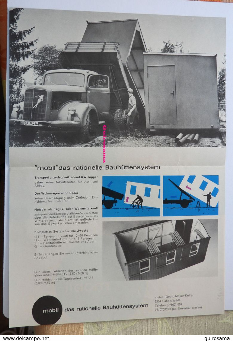 Lot de 10 publicités sur les travaux publics en Allemagne - Öffentliche Arbeiten in Deutschland - 1929-1965