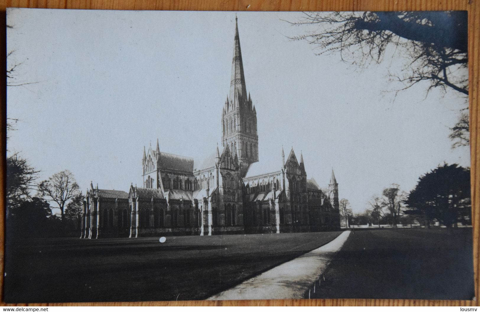 Carte-photo De La Cathédrale De Salisbury / Salsbury Cathedral Original Photography Post-card - (n°24342) - Salisbury