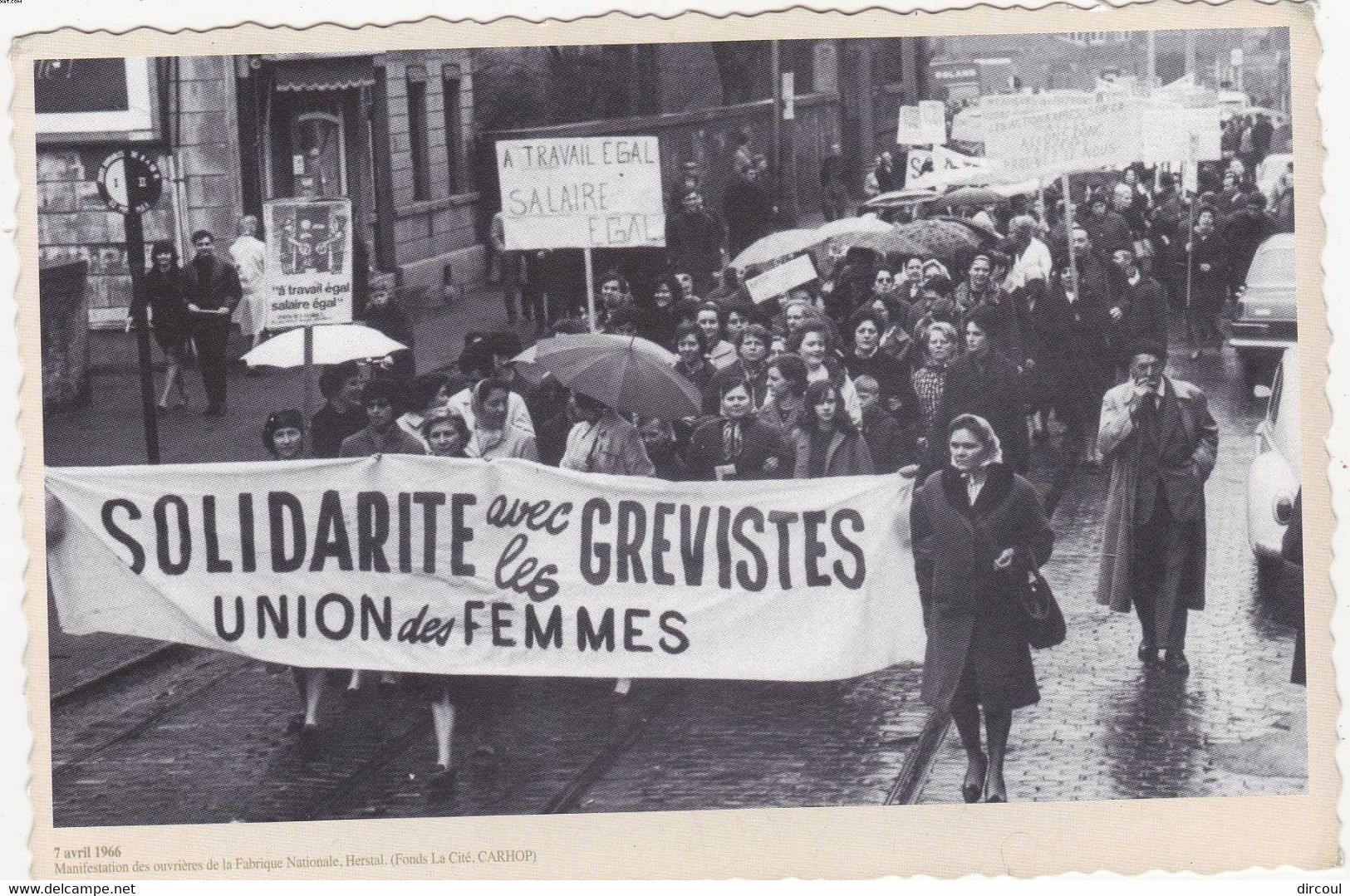 50591  Herstal  Manifestation Des  Ouvrières De  La  Fabrique Nationale  07  Avril  1966 - Herstal