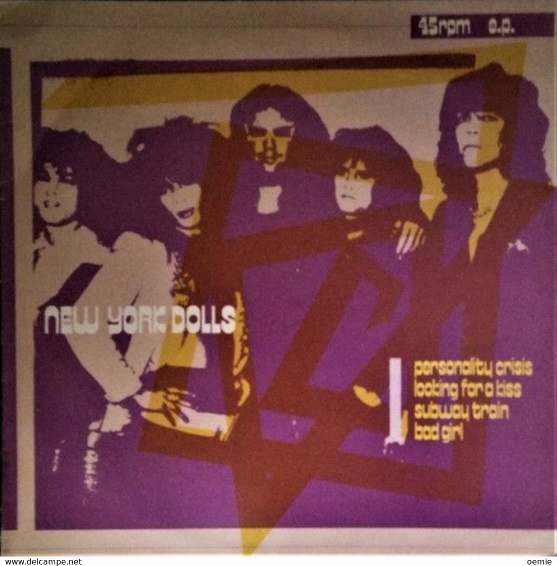 NEW YORK DOLLLS  / PERSONALITY CRISIS - 45 T - Maxi-Single