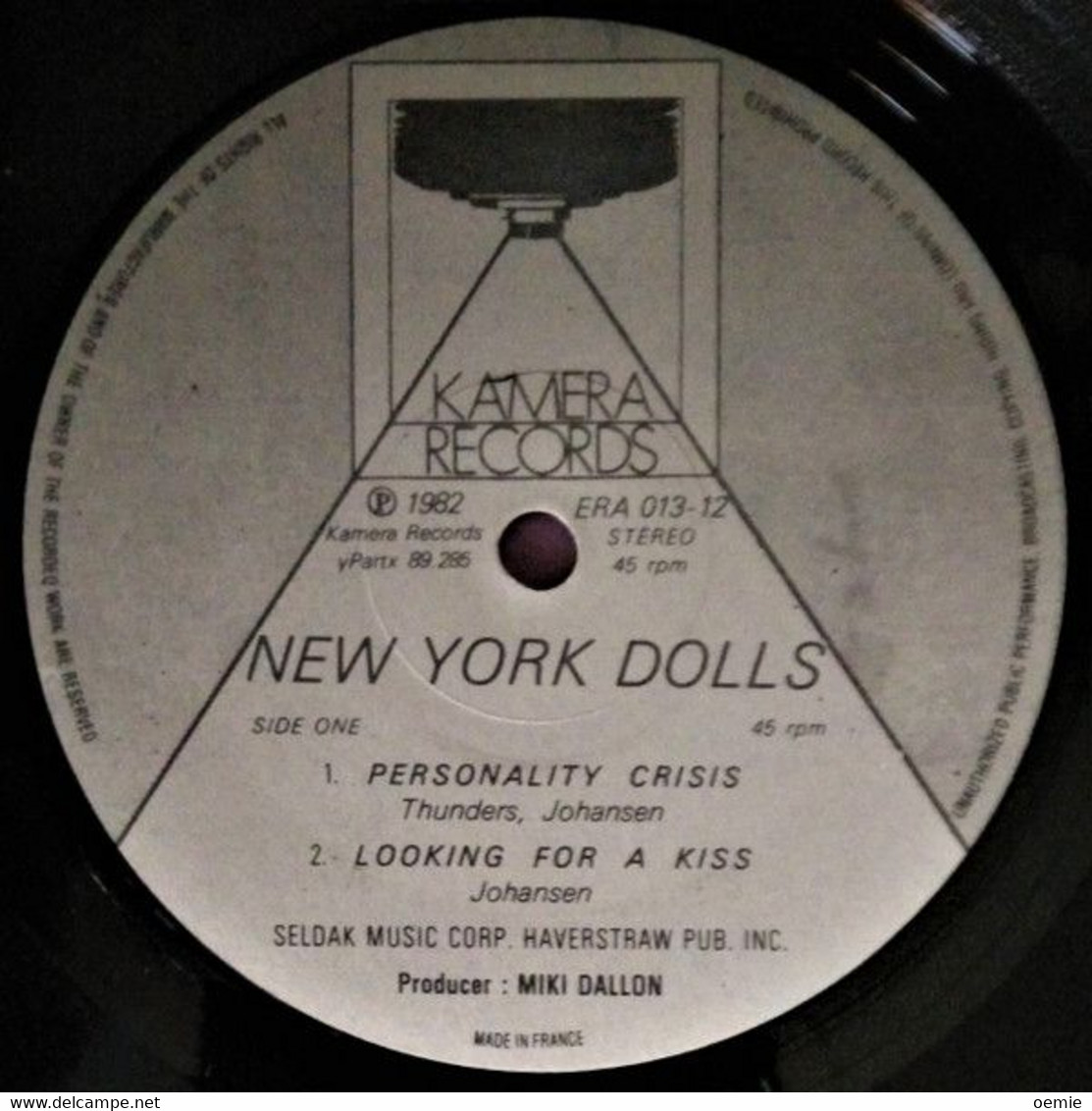 NEW YORK DOLLLS  / PERSONALITY CRISIS - 45 T - Maxi-Single