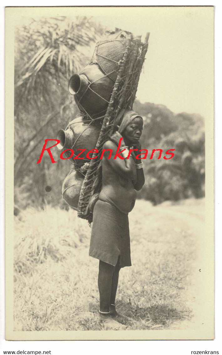 Carte Photo Fotokaart LISALA Femme L'Afrique Qui Disparait Ethnique Native CPA ZAGOURSKI Leopoldville Congo Belge - Belgian Congo