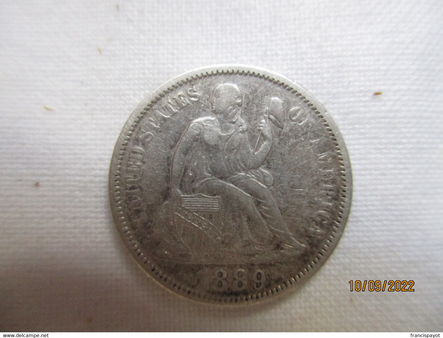 USA Dime 1889 (silver) - 1892-1916: Barber
