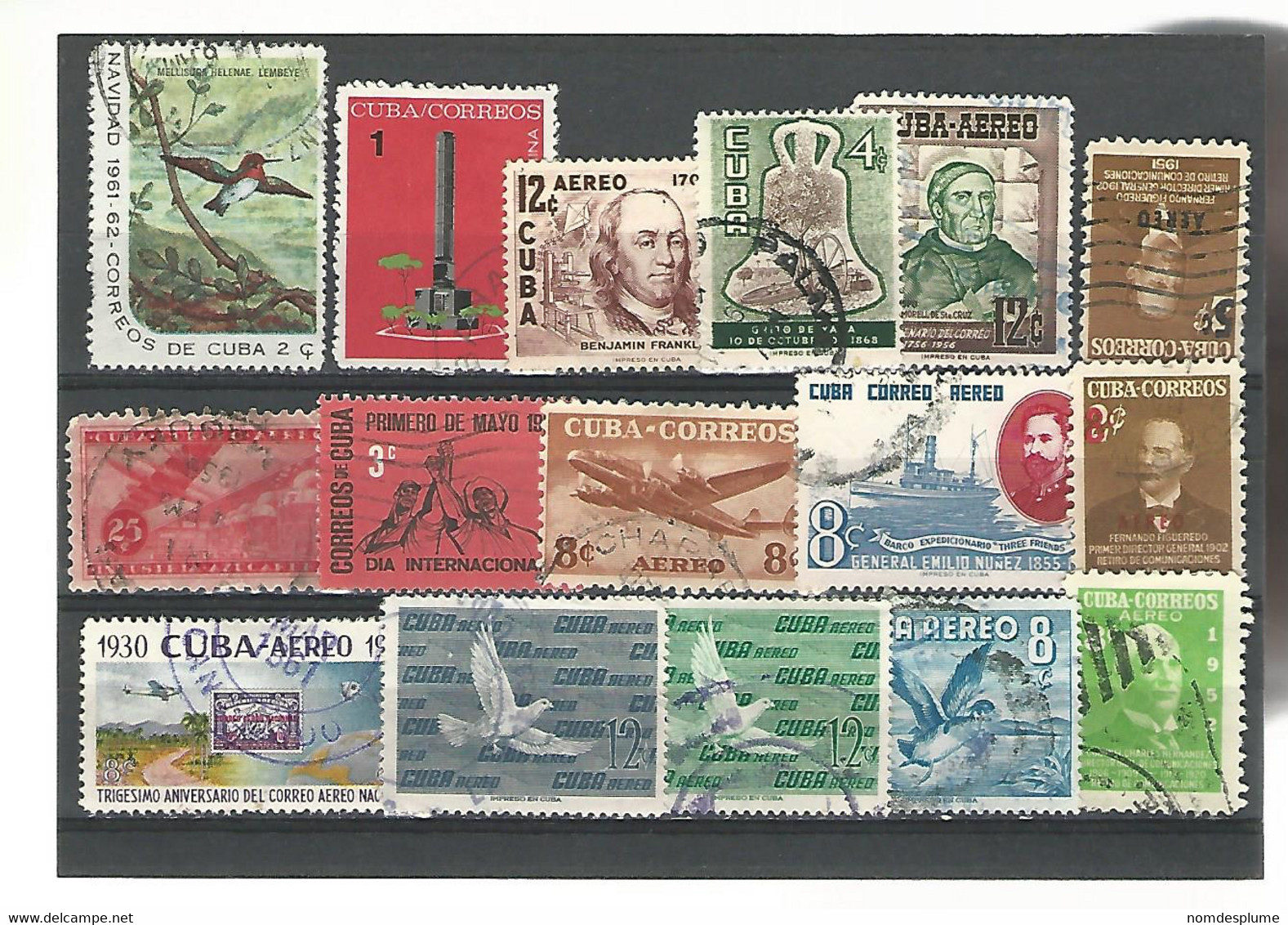 56204 ) Collection Cuba Postmark   Overprint - Collections, Lots & Series