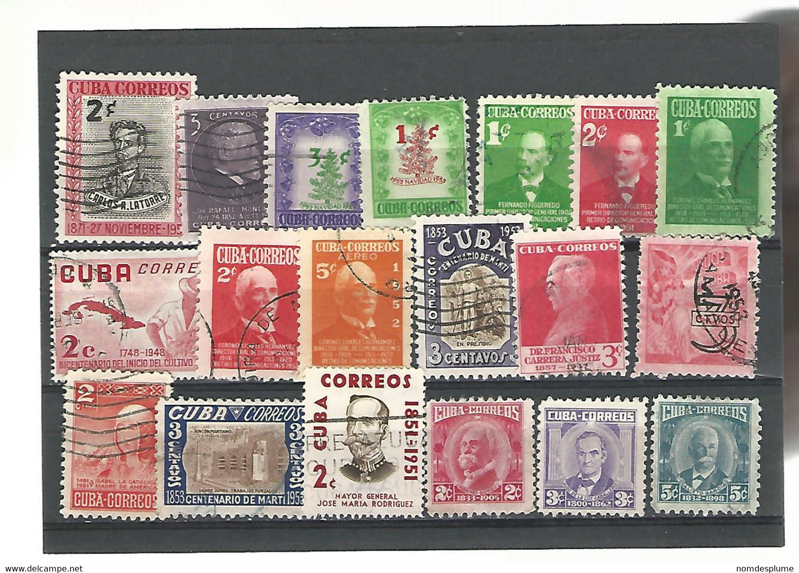 56206 ) Collection Cuba Postmark - Verzamelingen & Reeksen