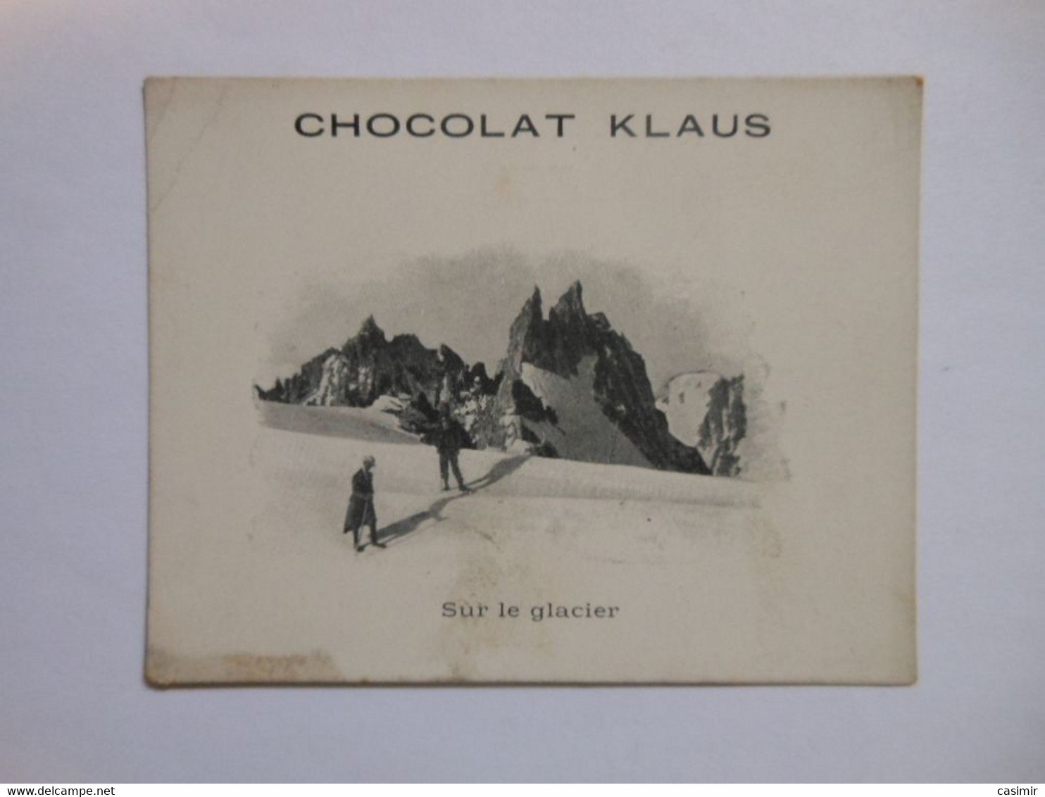 B0091d - Image Chromo CHOCOLAT KLAUS Sur Le Glacier - Chocolat