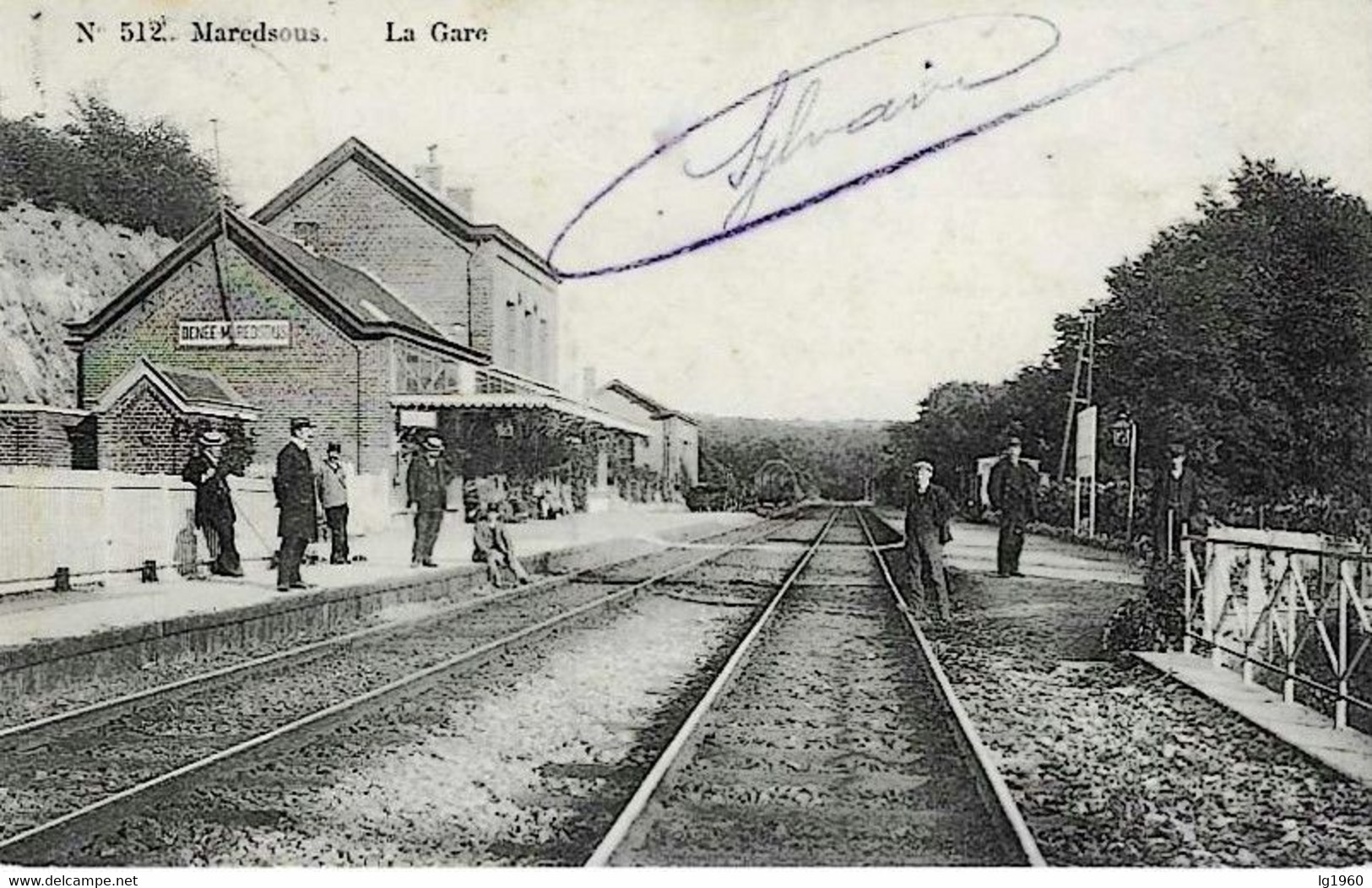 MAREDSOUS - La Gare - 1908 - Anhée