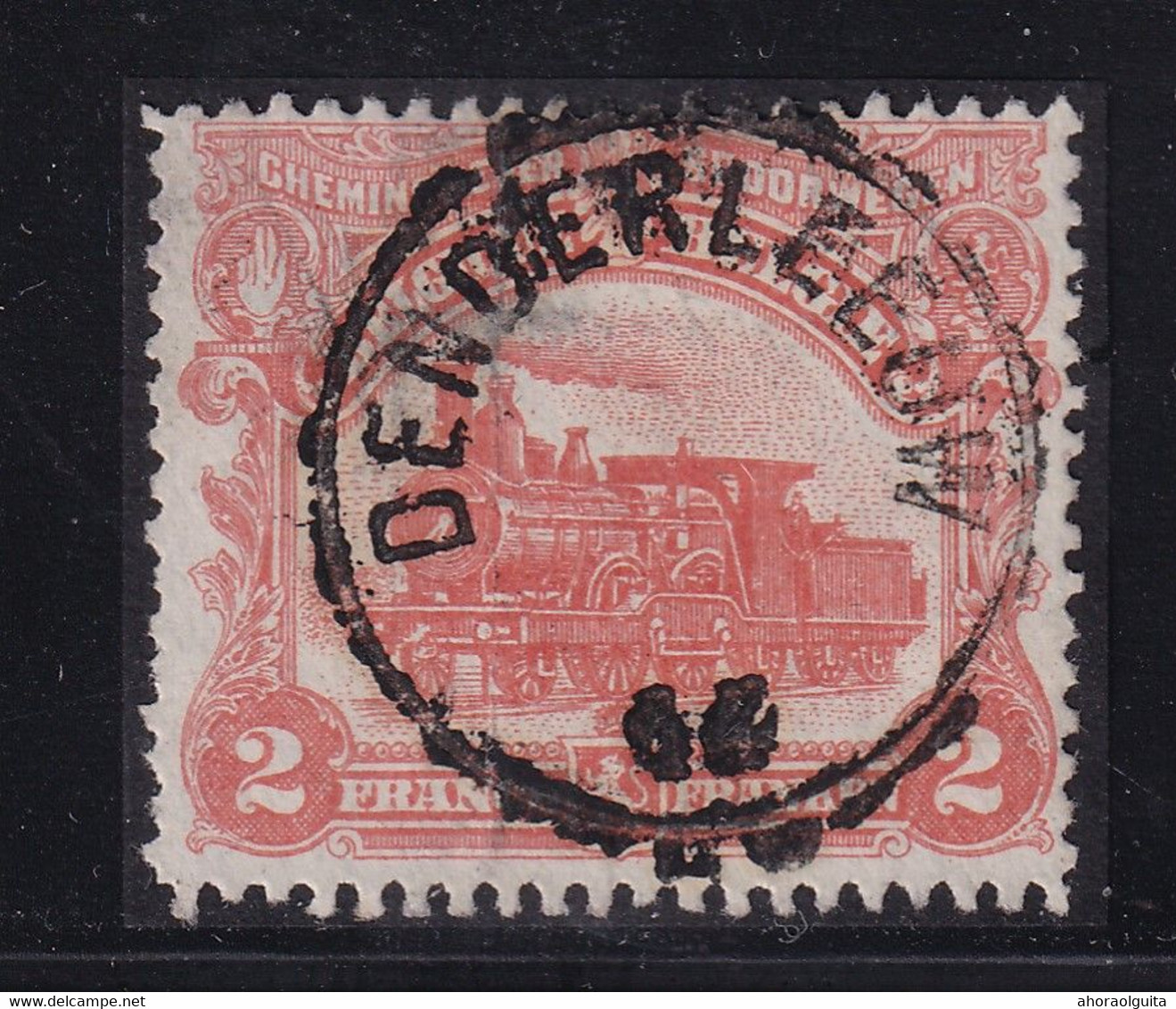 651/37 -- Timbre Chemin De Fer Cachet De FORTUNE 1919 Centre Vide DENDERLEEUW - Other & Unclassified