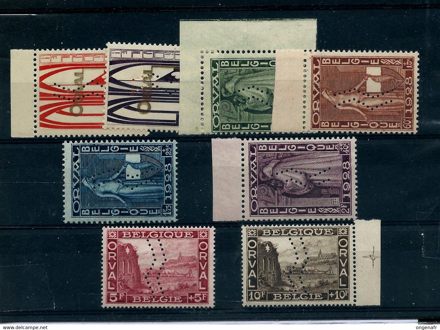 Orval Chevrons Verticaux : N° 258A/66A  + Certificat Albert Michaux  De 2012 ( état: ** ) - Unused Stamps