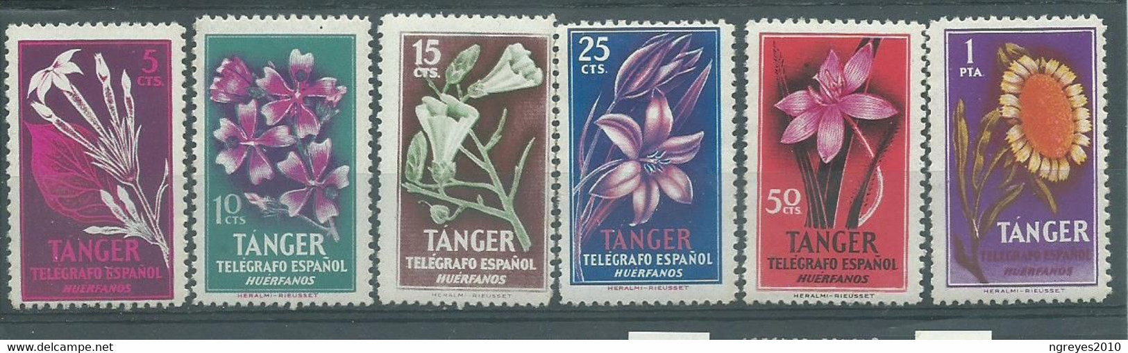 22004230099   TANGER ESPAÑA.  EDIFIL HUERFANOS TELEGRAFOS.  Nº  32/7  **/MNH - Marruecos Español