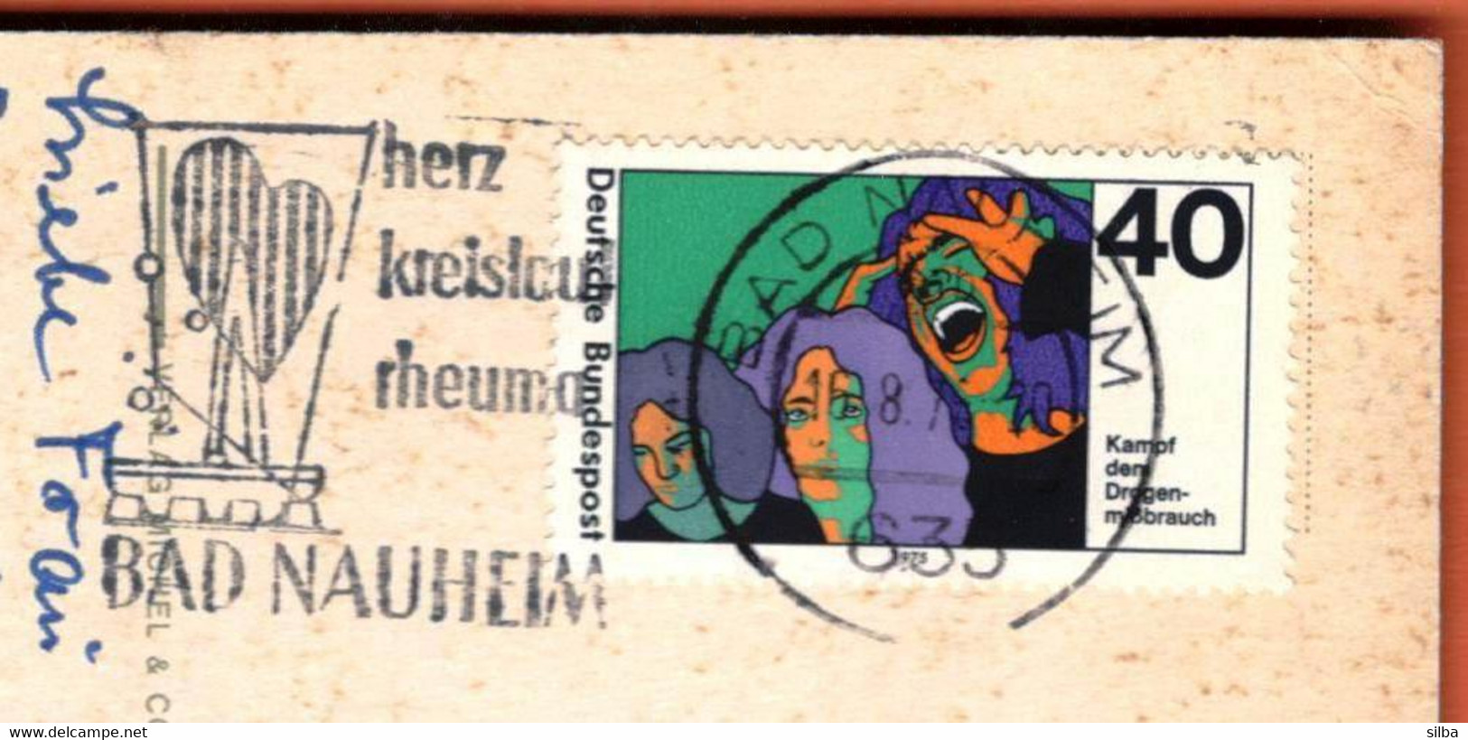 Germany Bad Nauheim 1976 / Herz, Kreislauf, Rheuma, Heart, Circulation, Rheumatism / Health / Machine Stamp ATM - Termalismo