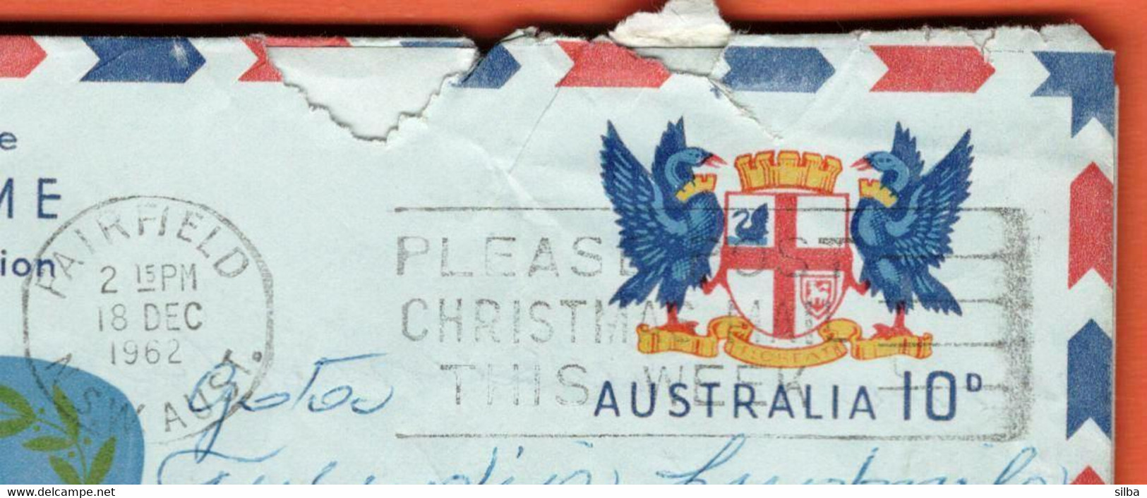 Australia Fairfield 1962 / Please Post Christmas Mail This Week Machine St., British Empire And Commonwealth Games Perth - Aérogrammes