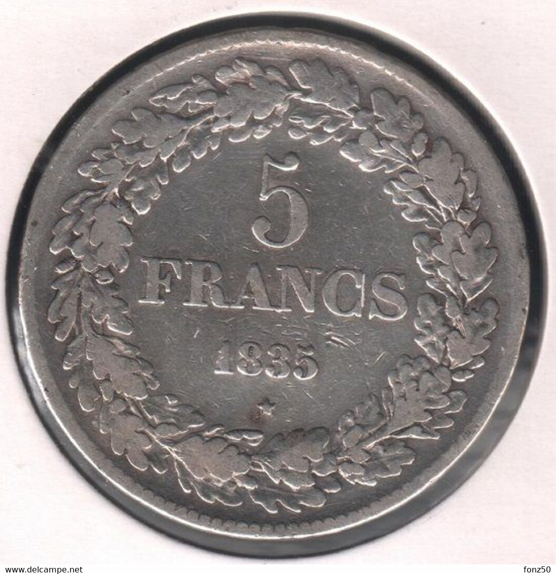 LEOPOLD I * 5 Frank 1835  Pos.A * Z.Fraai * Nr 11204 - 5 Francs