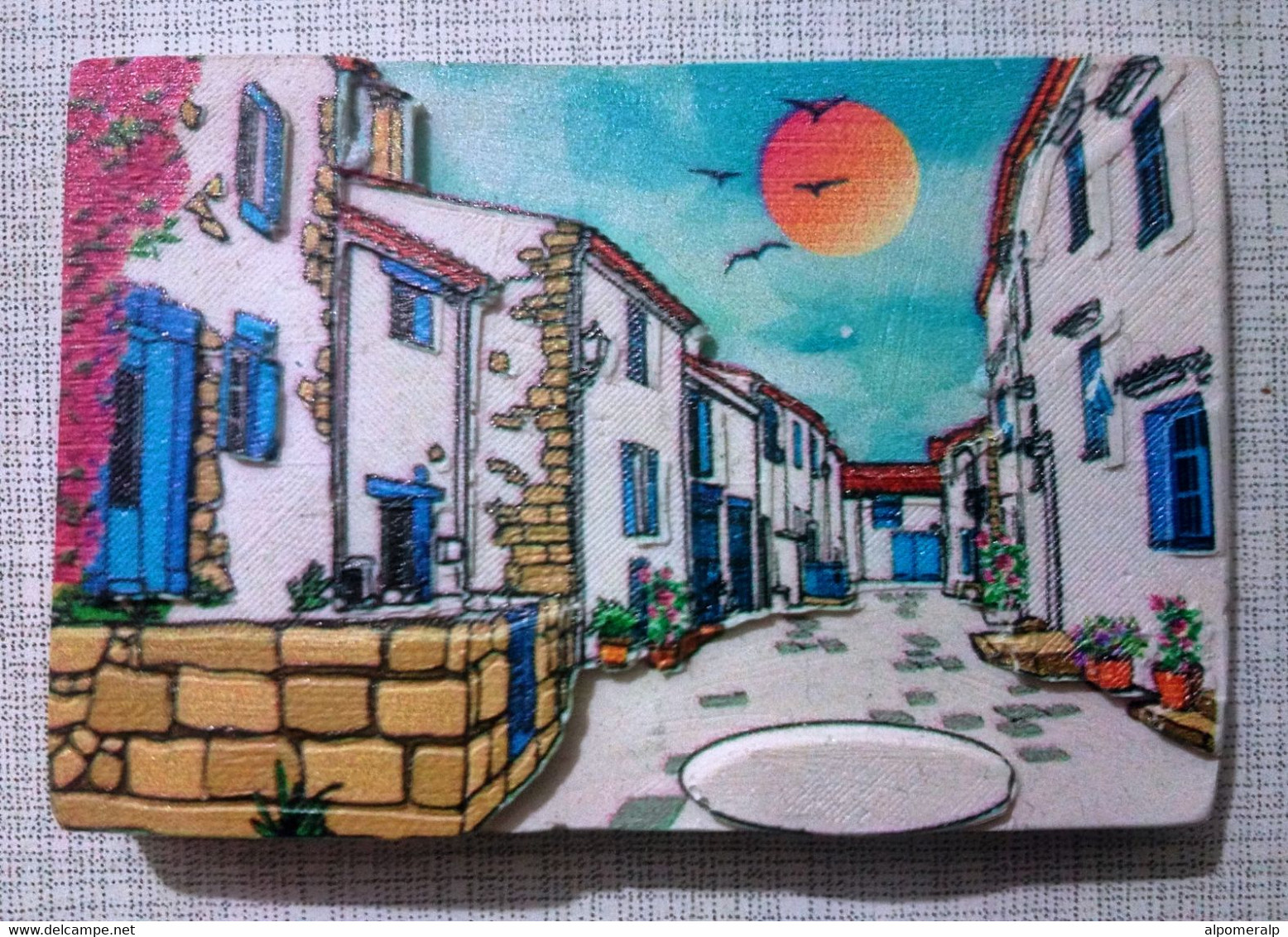 Magnet, Traditional Alaçatı (İzmir) Houses 8 X 5,3cm - Otros & Sin Clasificación