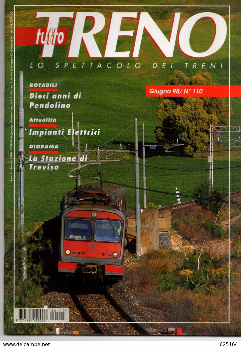 Magazine TUTTO TRENO No 110 Giugno 1998  - En Italien - Non Classés