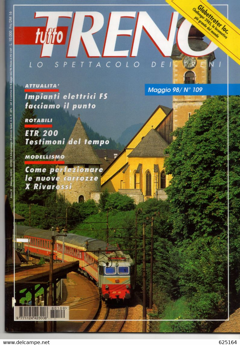 Magazine TUTTO TRENO No 109 Maggio 1998  - En Italien - Non Classés