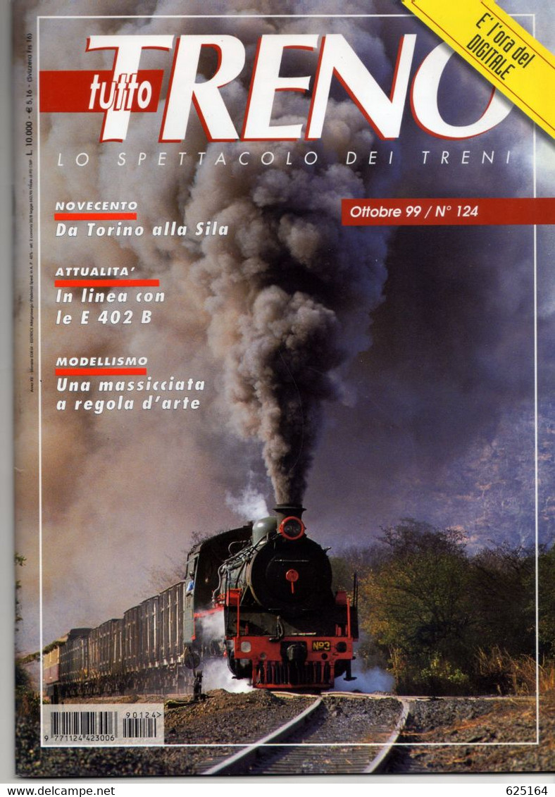 Magazine TUTTO TRENO No 124 Ottobre 1999  - En Italien - Non Classés