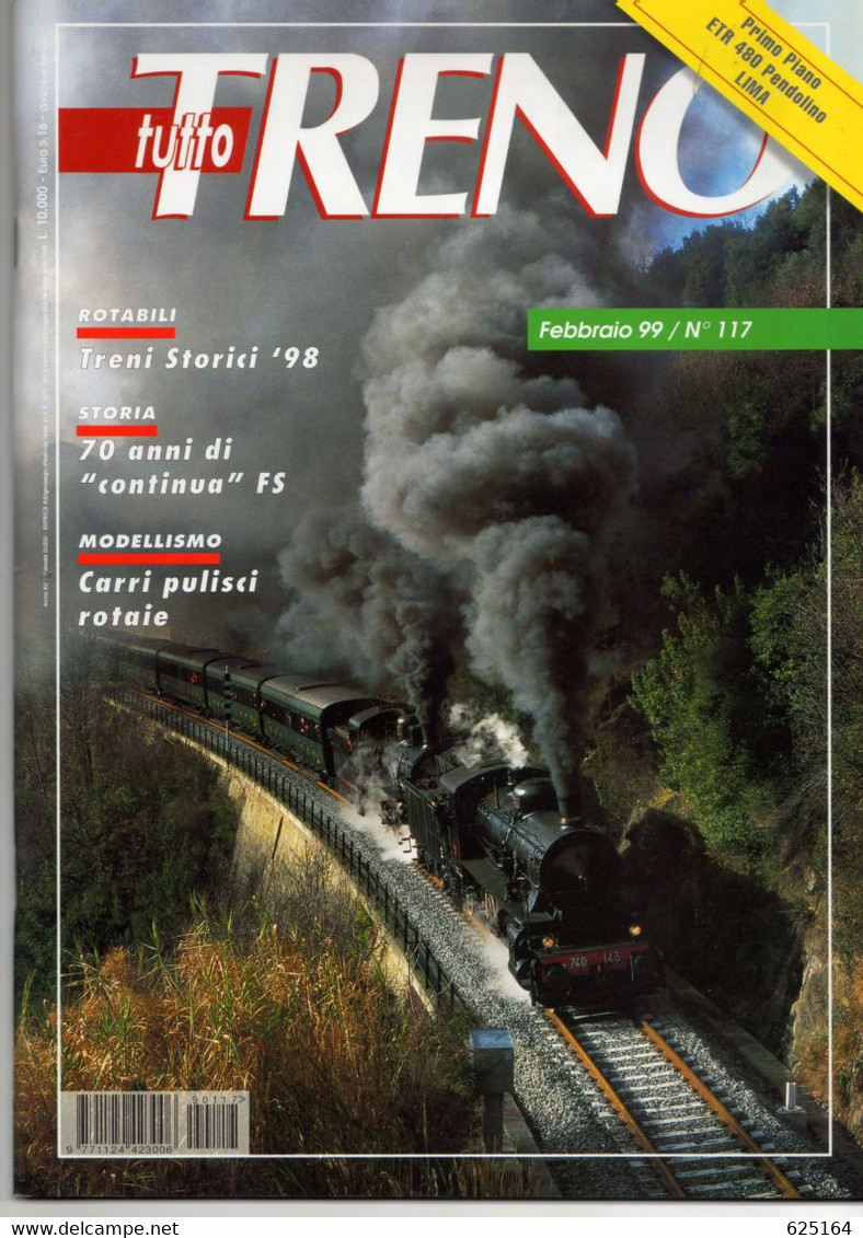 Magazine TUTTO TRENO No 117 Febbraio 1999    - En Italien - Non Classés