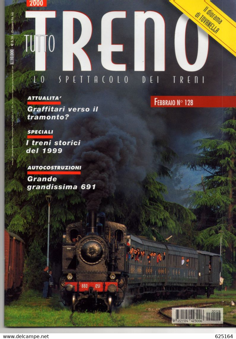 Magazine TUTTO TRENO No 128 Febbraio 2000    - En Italien - Sin Clasificación