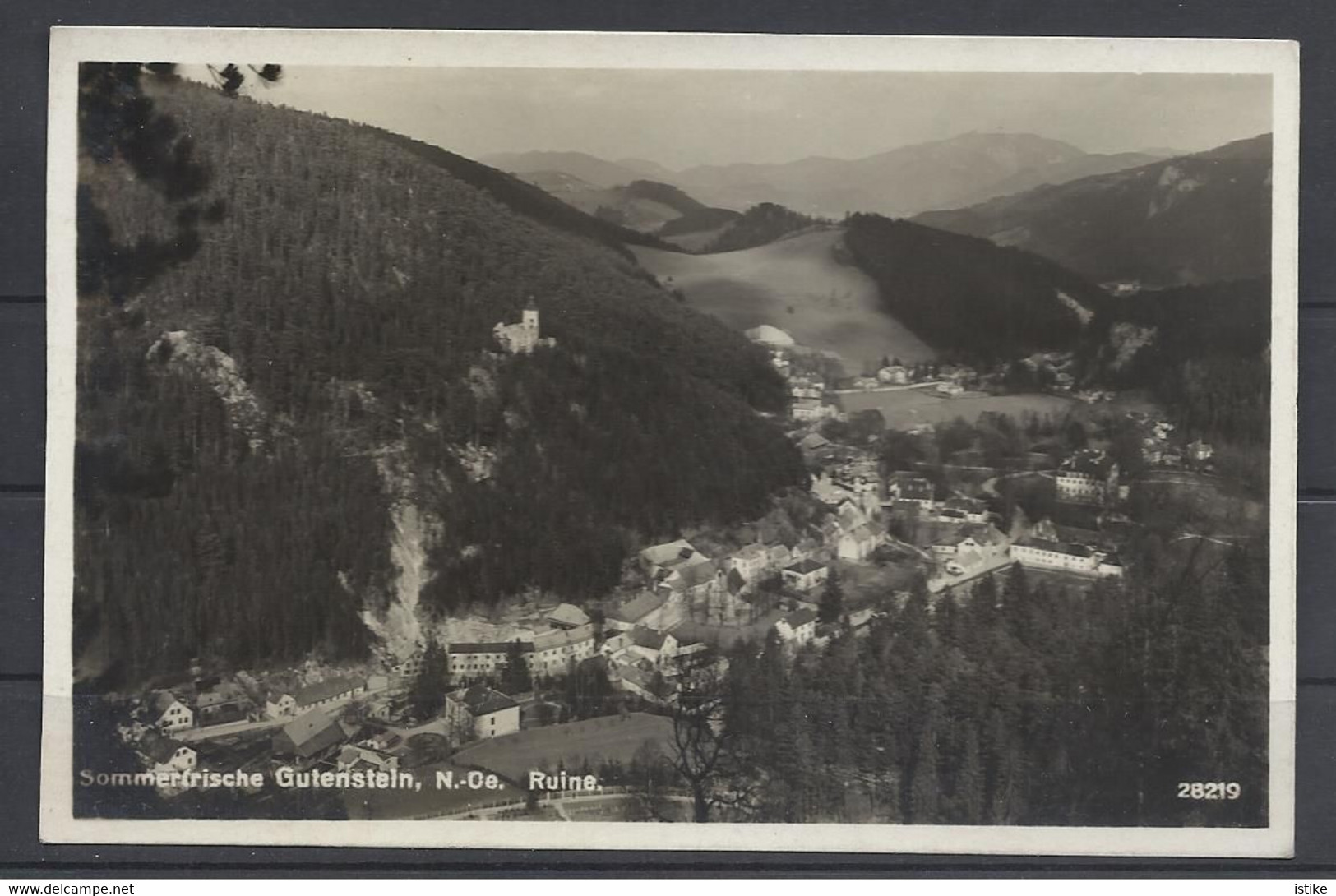 Austria, Gutenstein, General View With Ruine, 1930. - Gutenstein