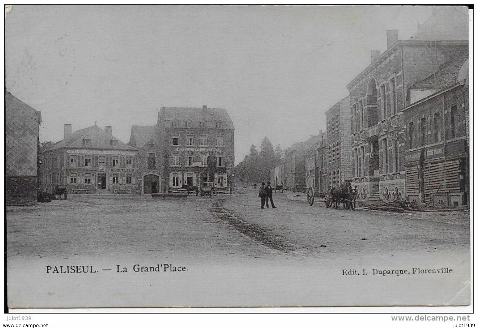 Julot1939 ..-- PALISEUL ..-- Grand ' Place . 1908 De CARLSBOURG Vers AELTER ( Melle Rachel DE DECKER ) . Voir Verso . - Paliseul