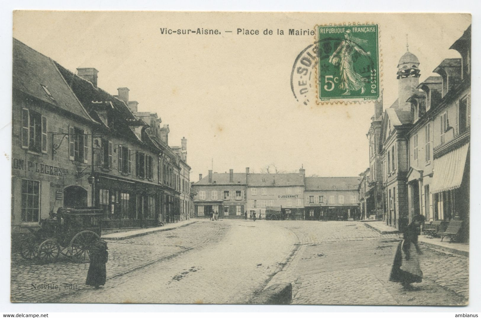 CPA VIC SUR AISNE - Place De La Mairie - Vic Sur Aisne