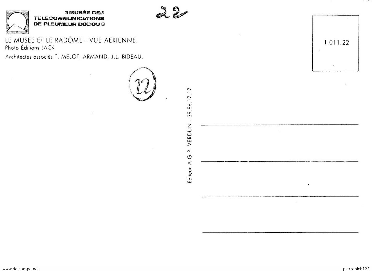 22 - Pleumeur Bodou - Musée Des Télécommunications - Le Musée Et Le Radôme - Vue Aérienne - Pleumeur-Bodou