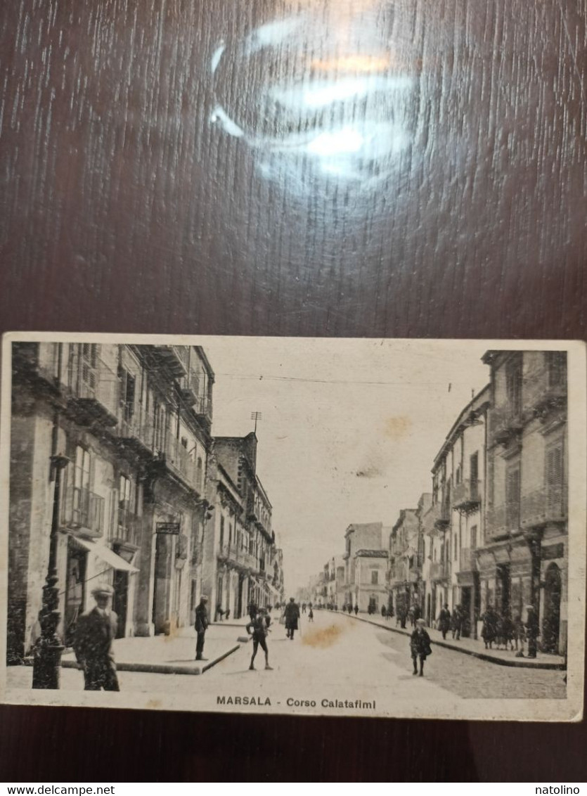 Trapani Marsala Corso Calatafimi Animata 1931 Non Comune - Marsala