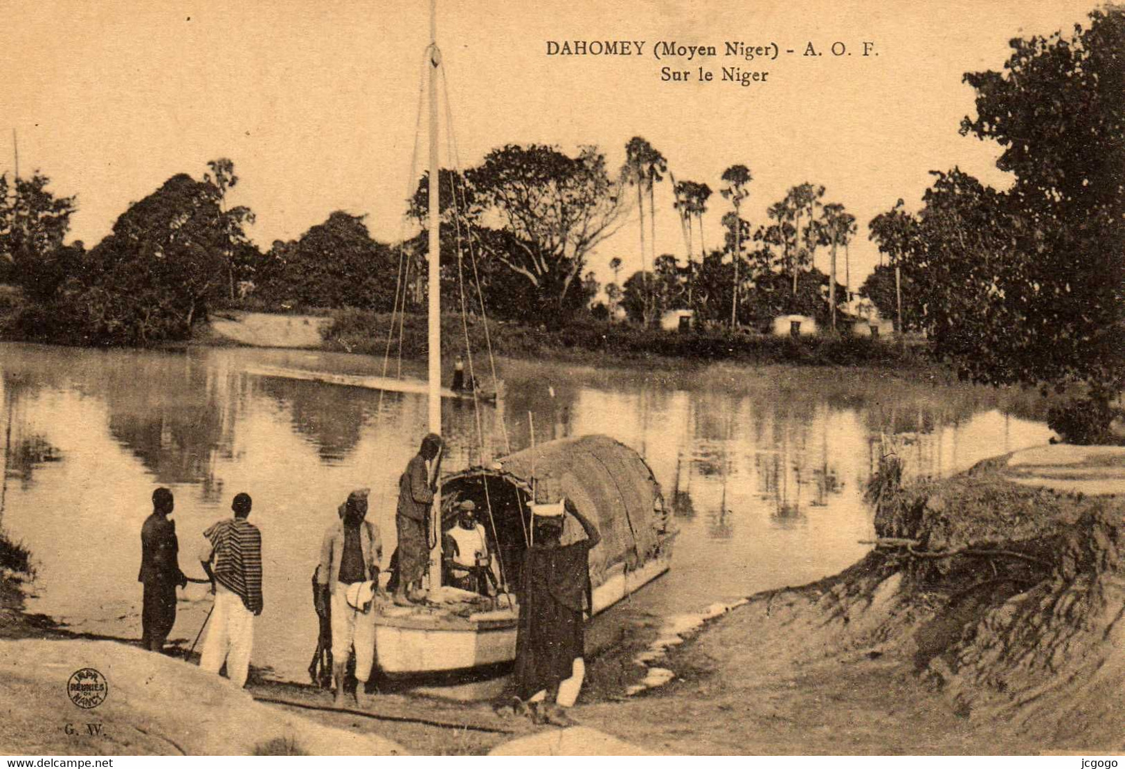 DAHOMEY  ( Moyen Niger )  A.O.F  Sur Le Niger - Dahomey