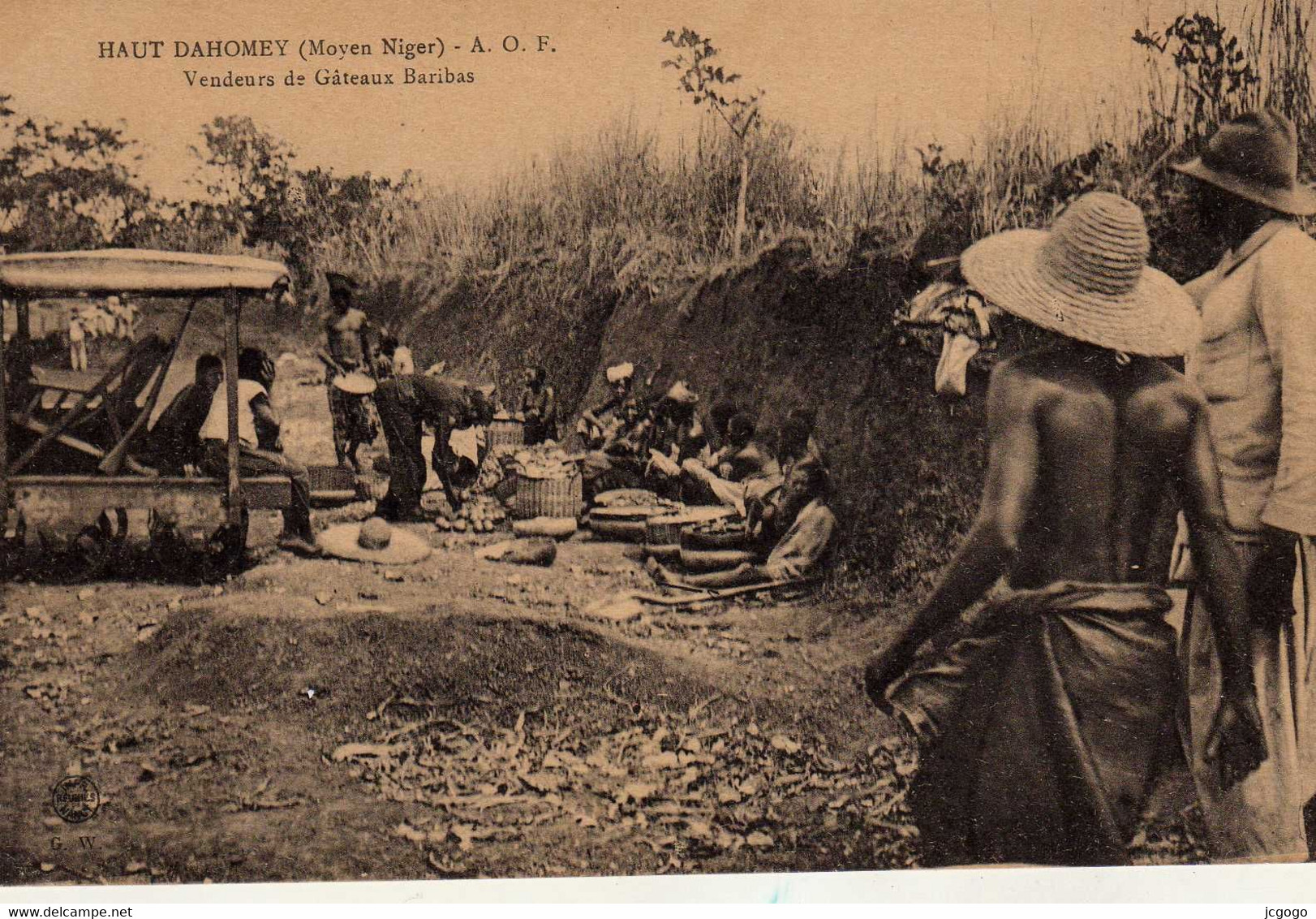 HAUT DAHOMEY  ( Moyen Niger )  A.O.F  Vendeurs De Gâteaux Baribas - Dahomey