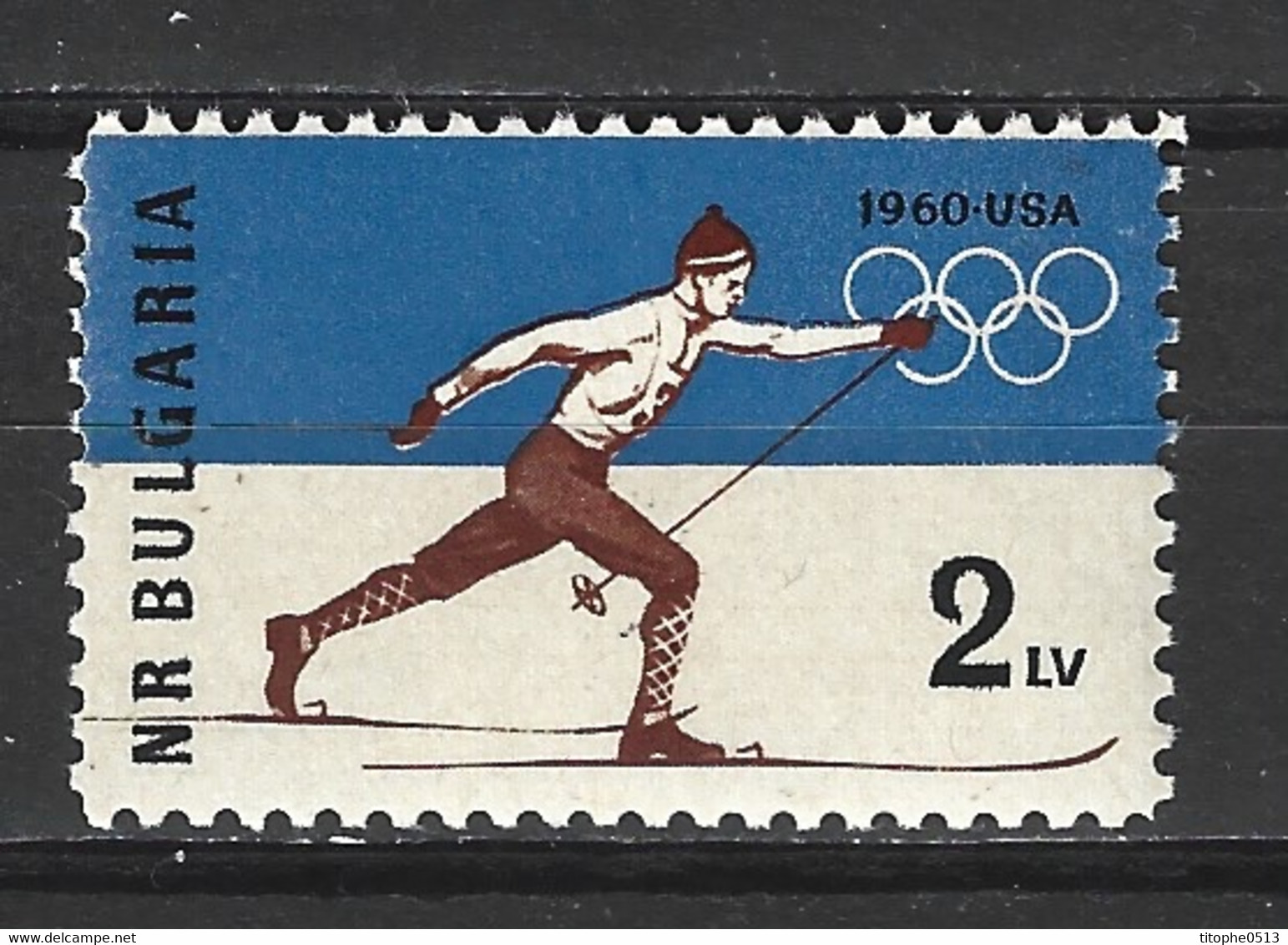 BULGARIE. N°1006 De 1960. J.O. De Squaw Valley/Ski De Fond. - Invierno 1960: Squaw Valley