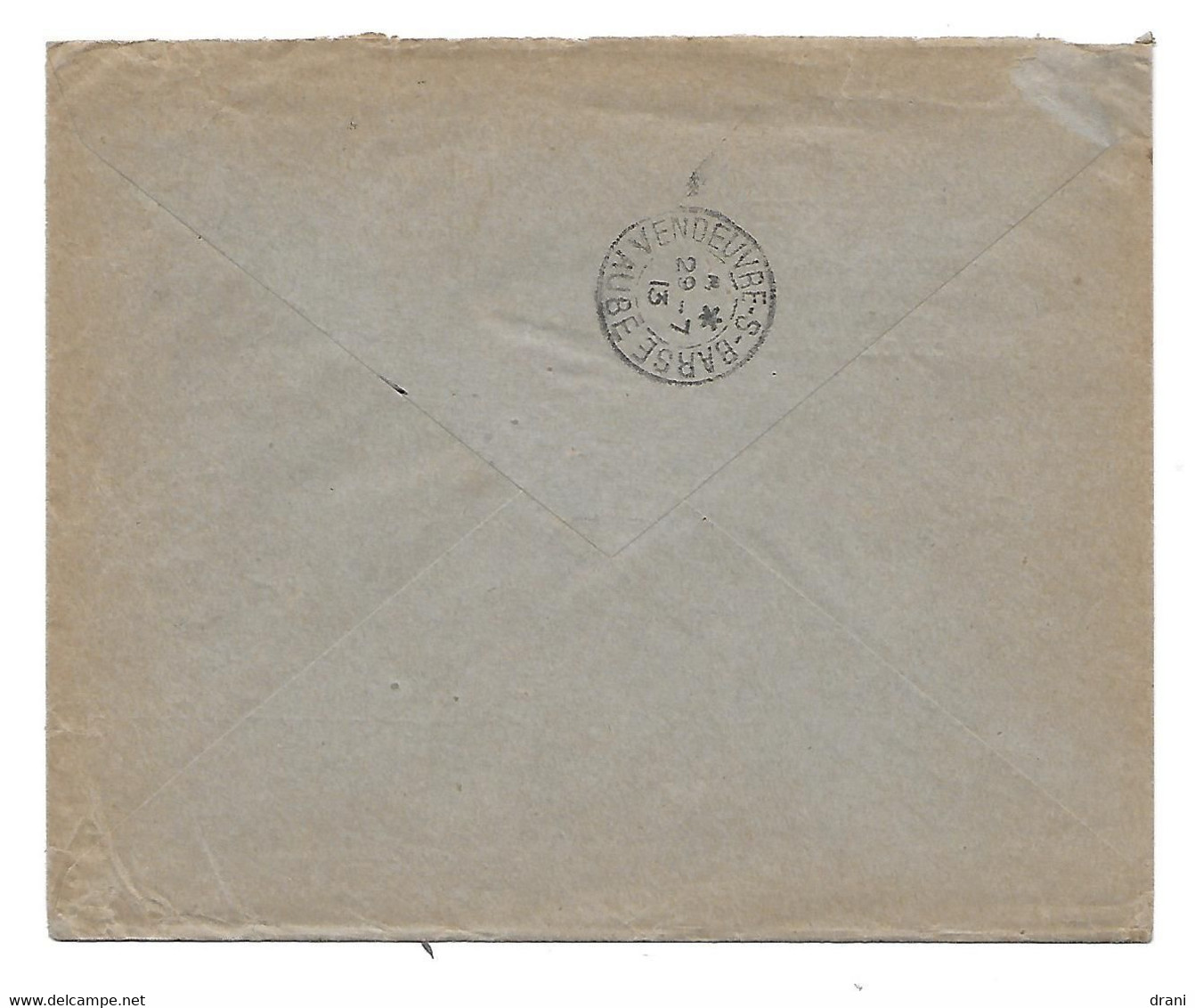 Env. 1913 - Comptoir Nal D'Escompte - Perf. CN 304 Sur Semeuse 15c - Lettres & Documents
