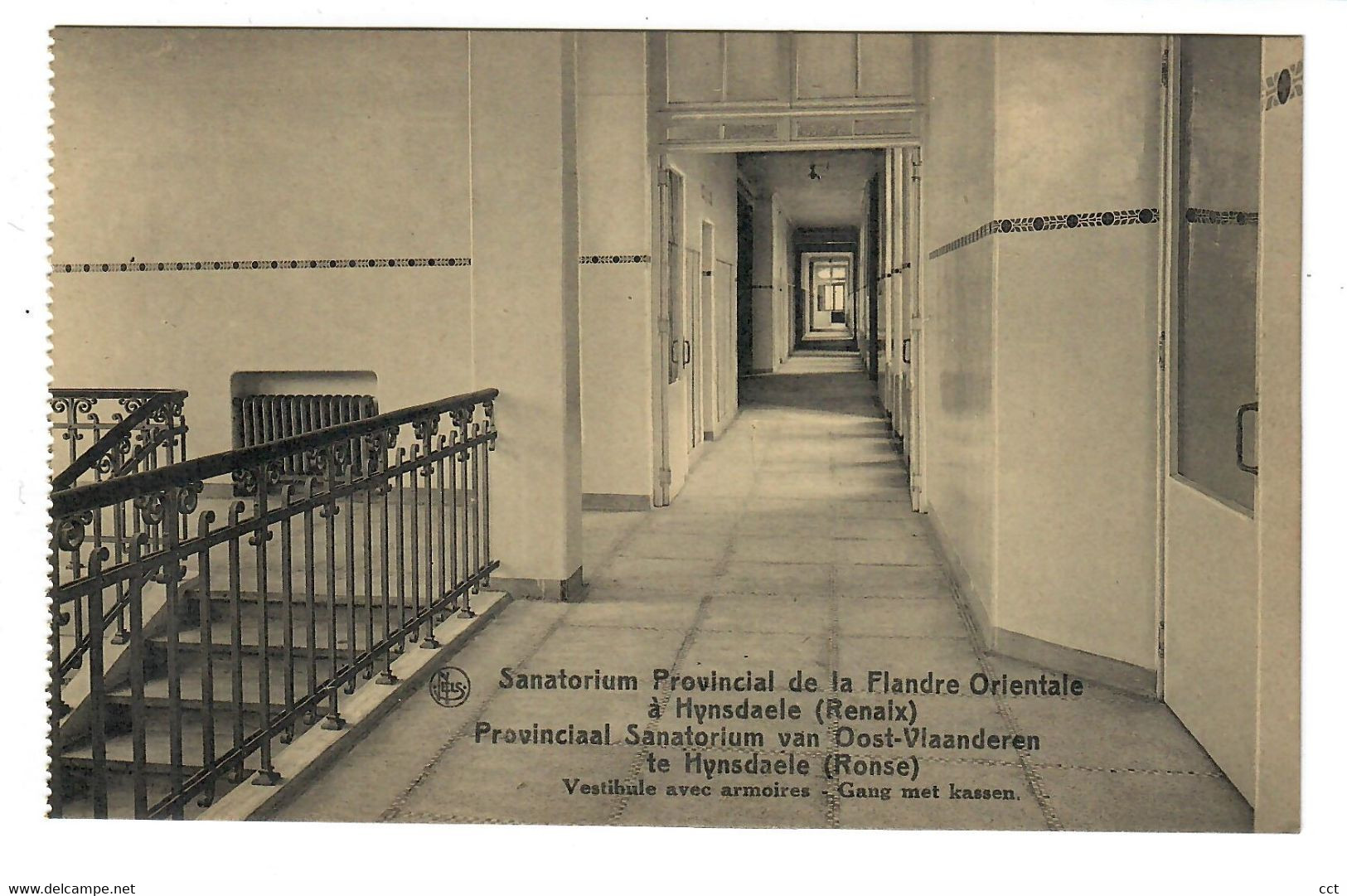 Ronse  Renaix   Sanatorium Provincial De La Flandre Orientale à Hynsdaele   Vestibule Avec Armoires - Ronse