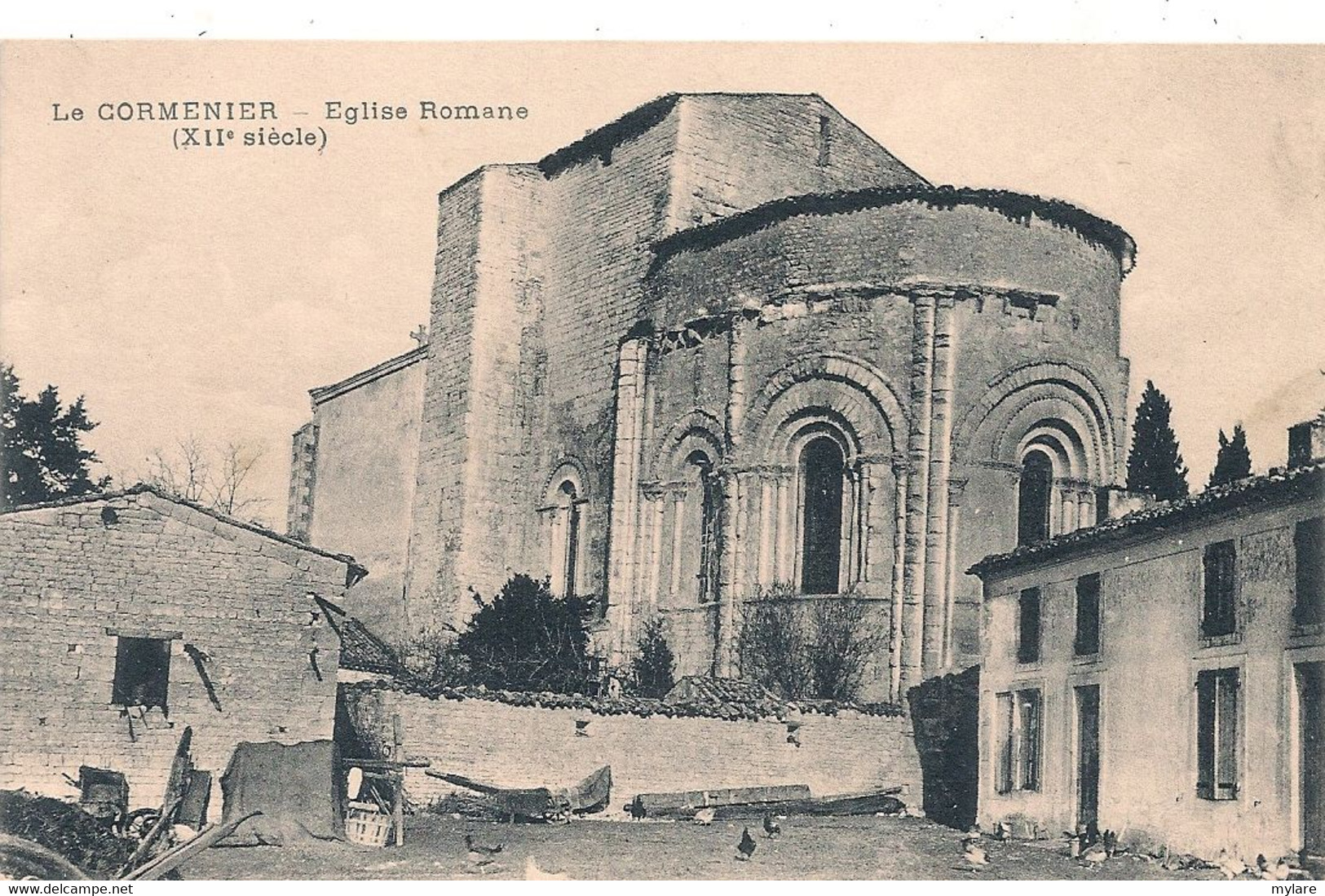 Cpa 79 Le Cormenier église Romane - Beauvoir Sur Niort