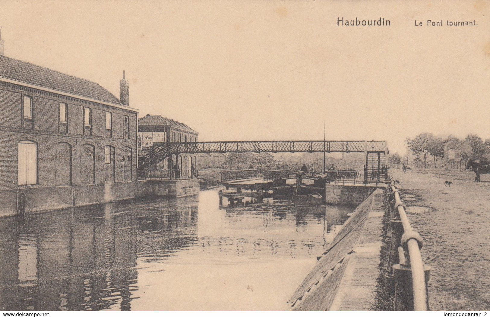 Haubourdin - Le Pont Tournant - Feldpost (2 Scans) - Haubourdin