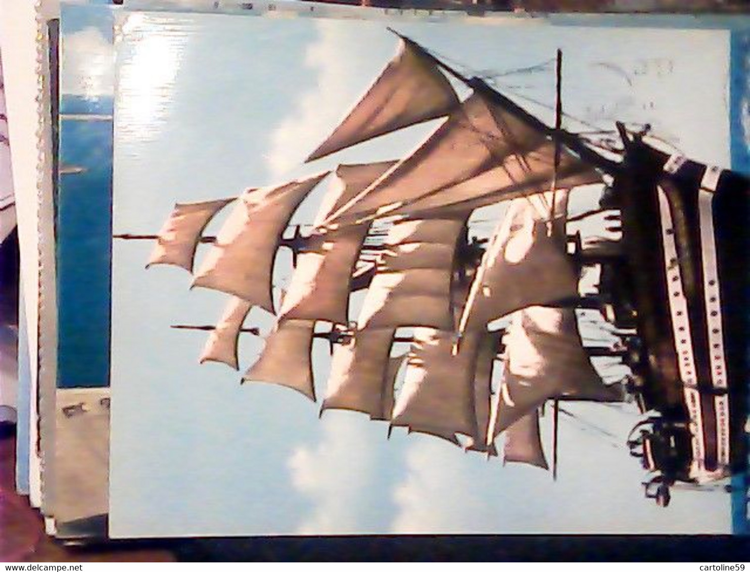 4 CARD LIVORNO NAVE SCUOLA  VELA AMERIGO VESPUCCI   VBN1975   IV957 - Livorno