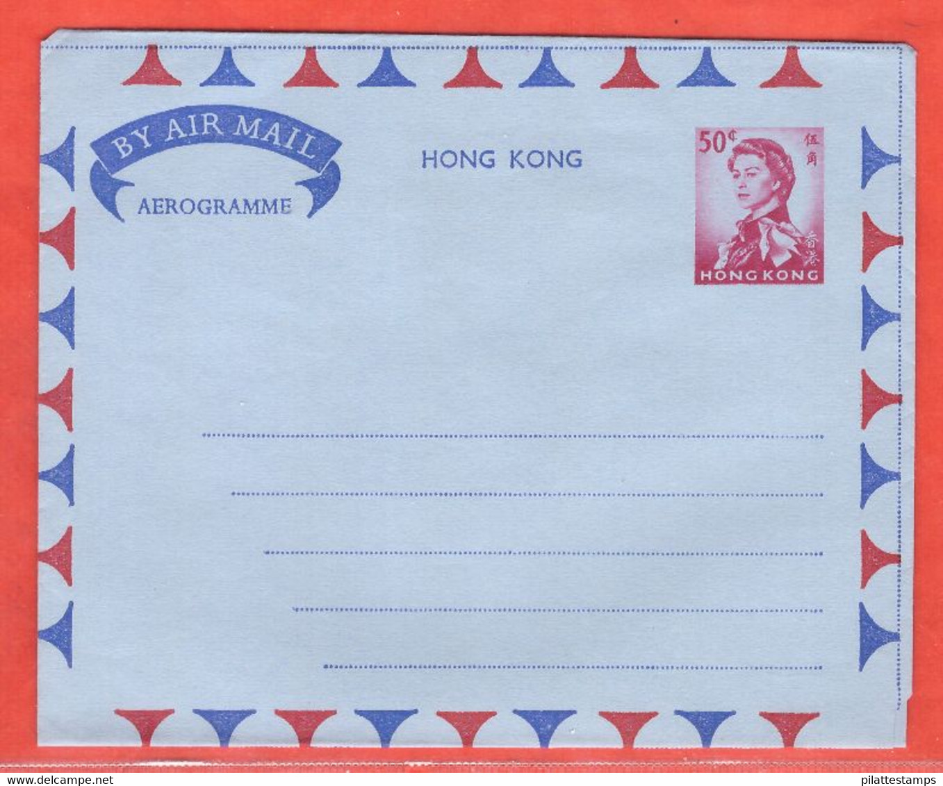 HONG KONG AEROGRAMME 50C NEUF - Cartas & Documentos