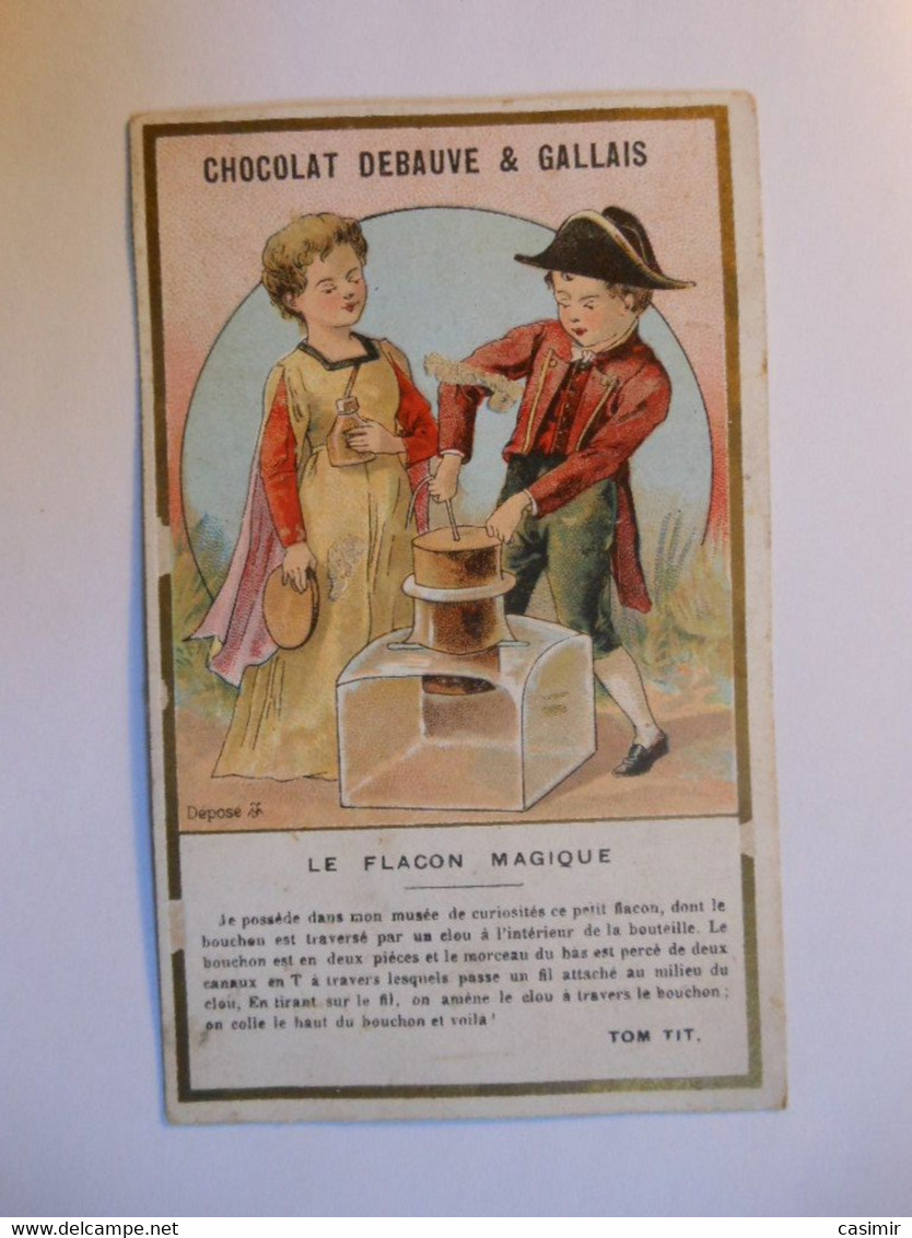 B0097f - Image Chromo CHOCOLAT DEBAUVE ET GALLAIS - LE FLOCON MAGIQUE - 30 Rue Des Saints Pères à PARIS - Chocolat