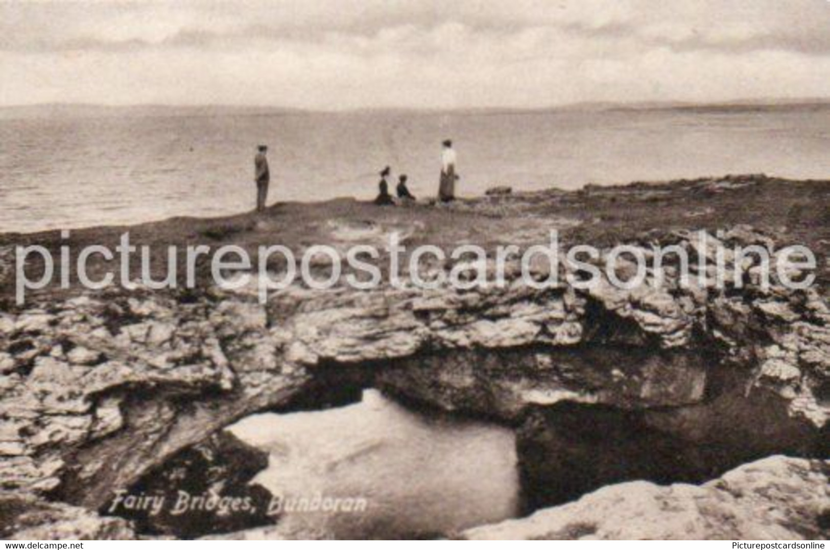 BUNDORAN FAIRY BRIDGES OLD B/W POSTCARD IRELAND - Donegal