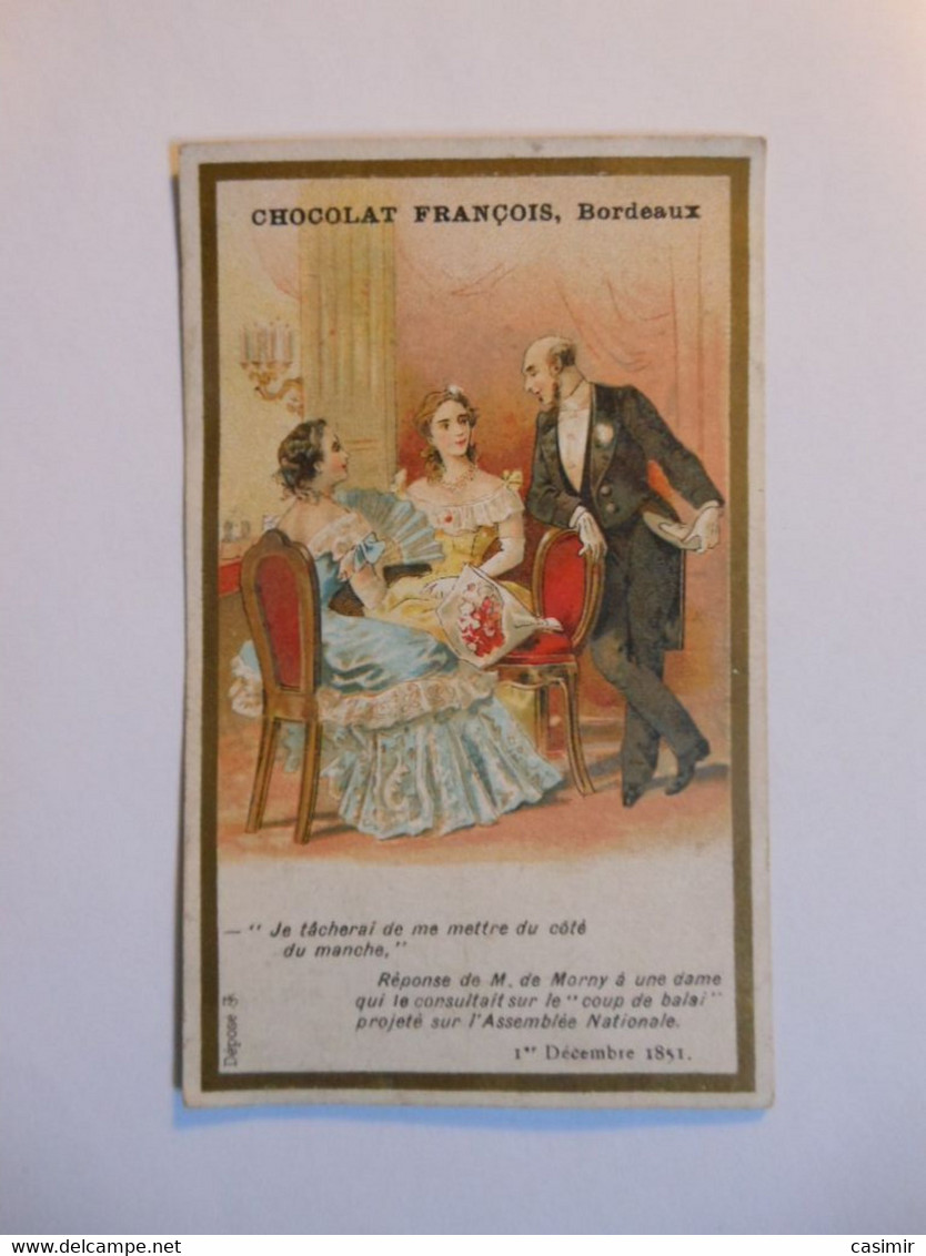B0098e - Image Chromo CHOCOLAT FRANCOIS BORDEAUX - M. De Morny - Chocolat