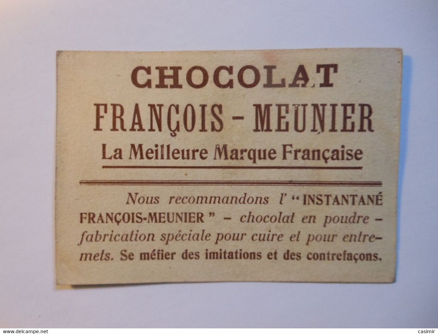 B0099d - Image Chromo CHOCOLAT FRANCOIS MEUNIER - Environs D'Allevard Isère - Les Sept Laus - L'agnelin - Chocolat