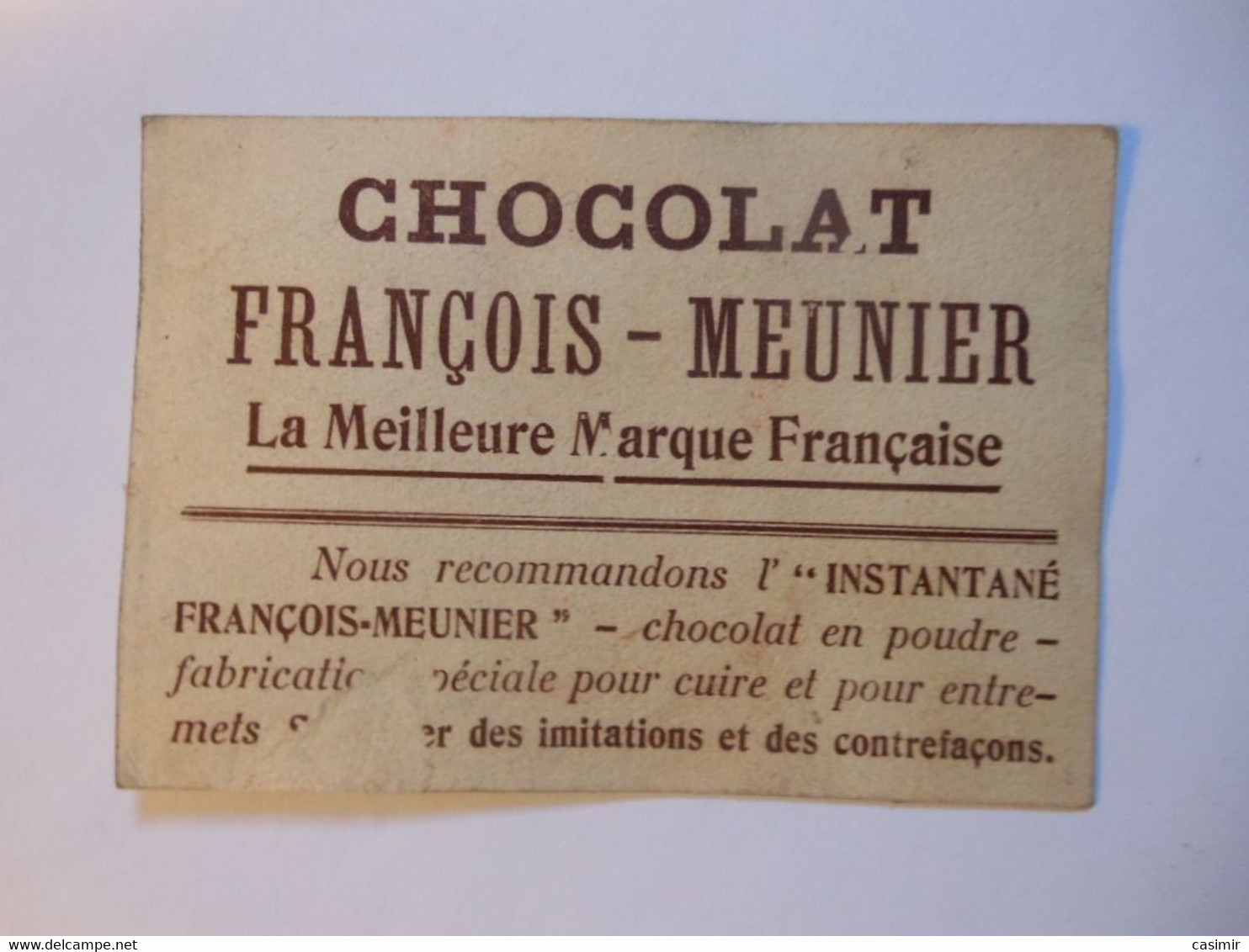 B0099e - Image Chromo CHOCOLAT FRANCOIS MEUNIER - Montée Du Col De Puymorens - Chocolat