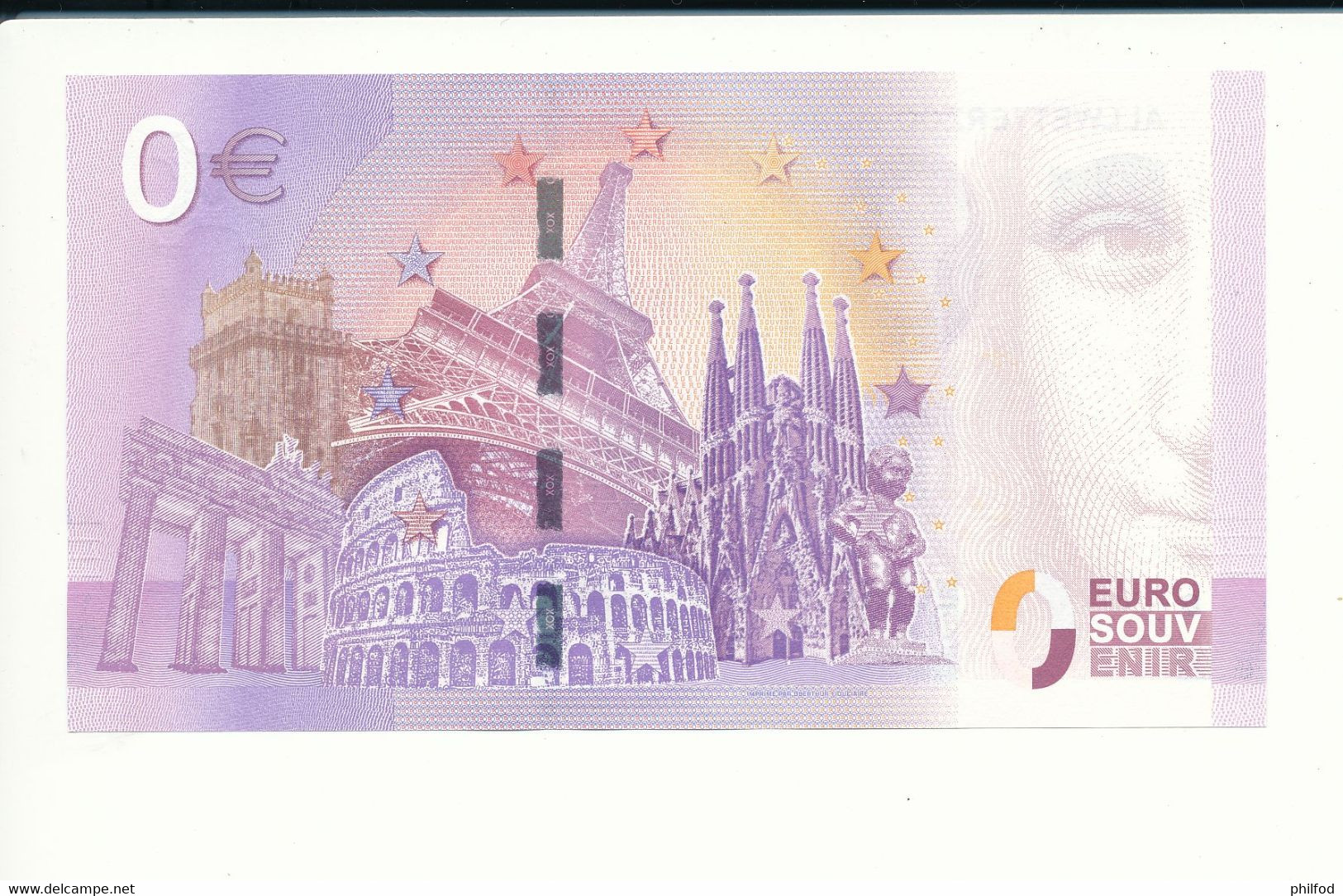 Billet Souvenir - 0 Euro - XEJP - 2017-2 - ALLWETTERZOO MÜNSTER - N° 1840 - Billet épuisé - Kiloware - Banknoten