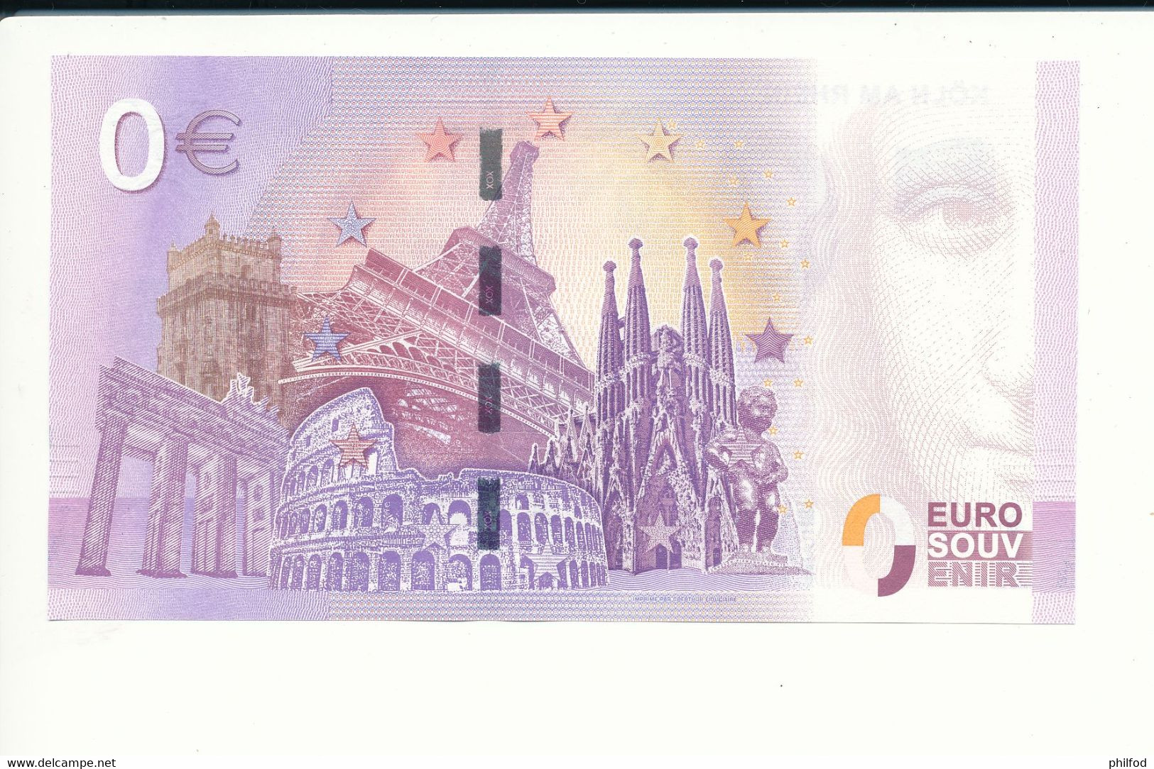 Billet Souvenir - 0 Euro - XEJE - 2017-3 - KÖLN AM RHEIN LIMITED EDITION 2017 - N° 7189 - Billet épuisé - Kilowaar - Bankbiljetten