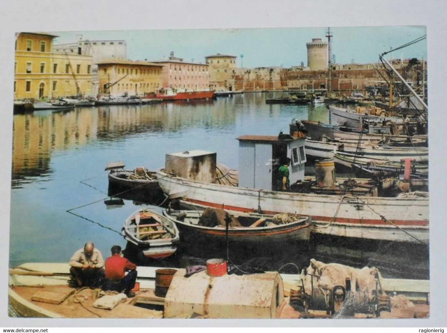 LIVORNO - Darsena E Fortezza Vecchia Con Pescherecci - Pescatori - Pesca - Mestieri - Livorno