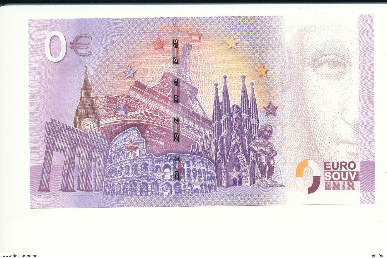 Billet Souvenir - 0 Euro - XEJG - 2017-2 - SCHLOSS BURG - N° 5772 - Billet épuisé - Mezclas - Billetes