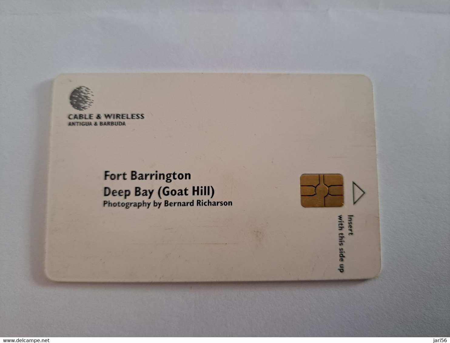ANTIGUA  $20,- CHIPCARD FORT BARRINGTON     Fine Used Card  ** 10875 ** - Antigua En Barbuda