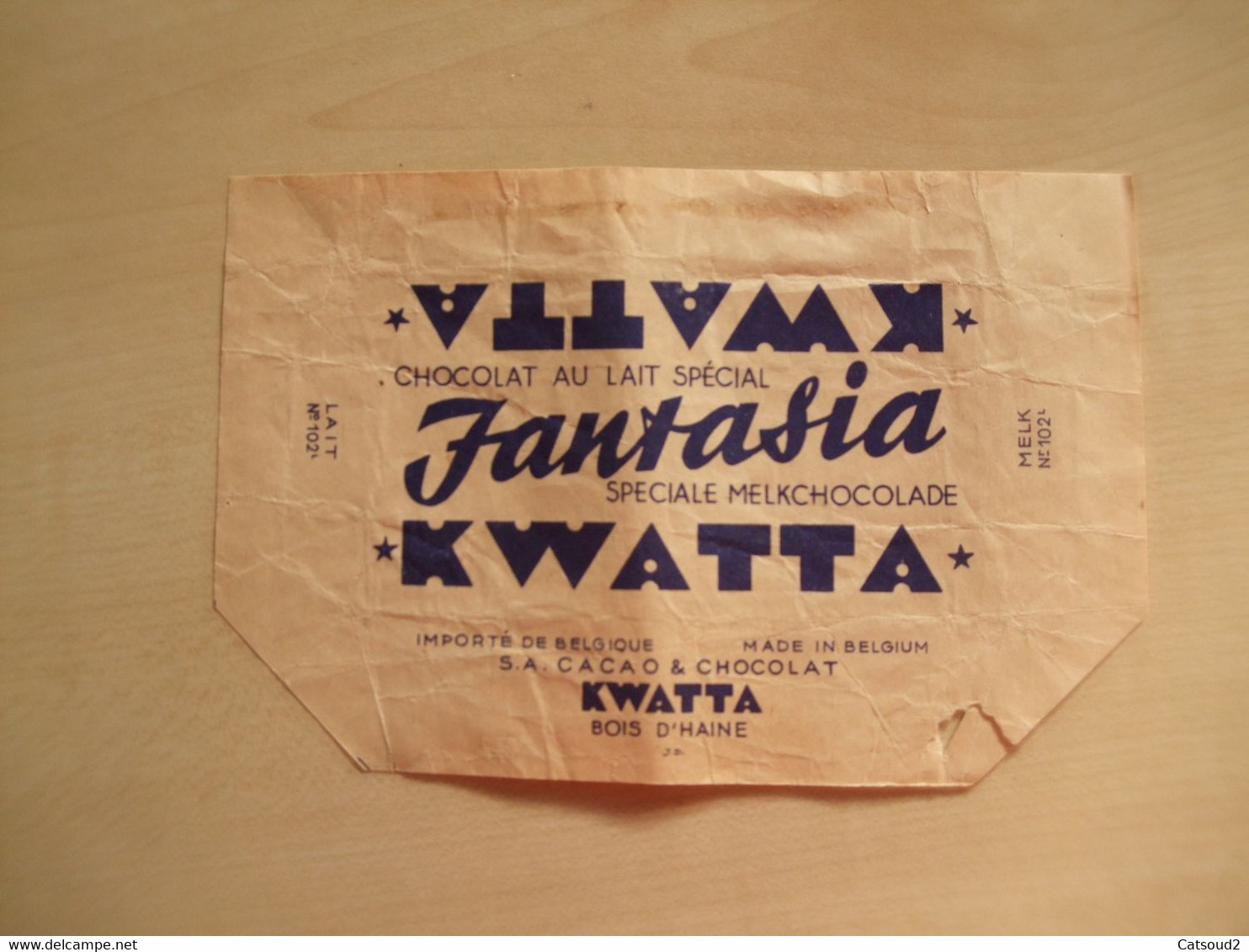 Emballage Ancien KWATTA Fantasia - Altri & Non Classificati